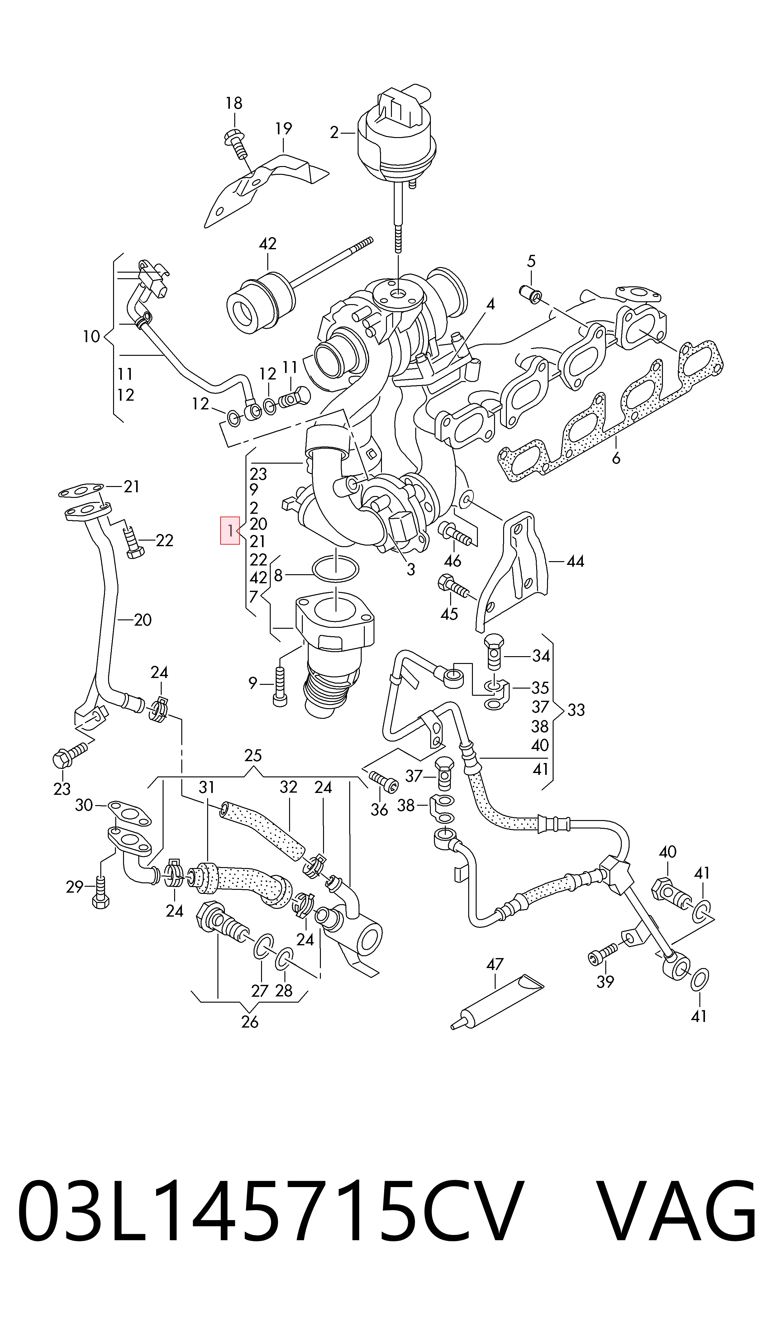 Турбина 10009880115 Borg-Warner