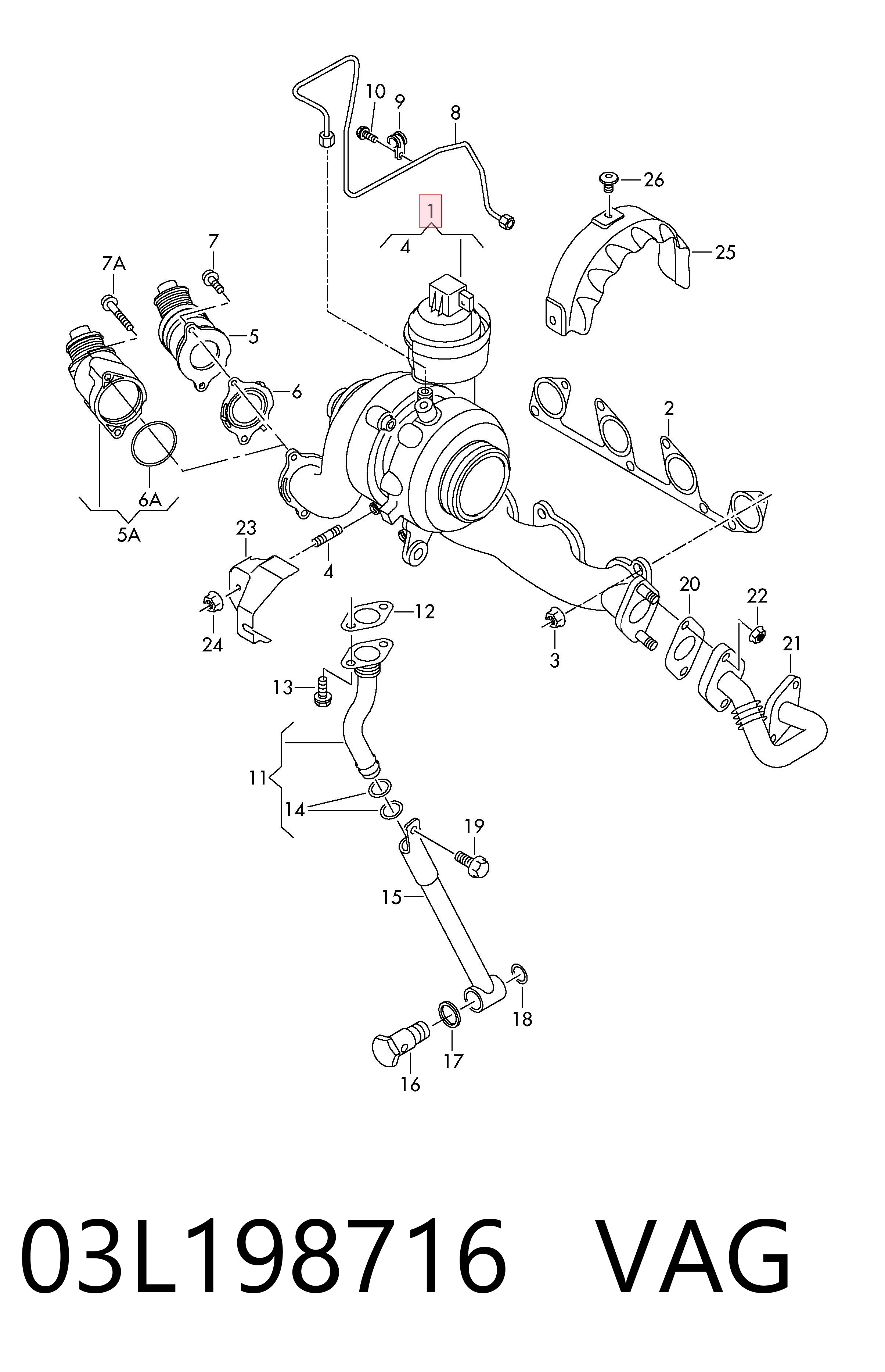 Актуатор турбины EBY101713 Glossyautoparts