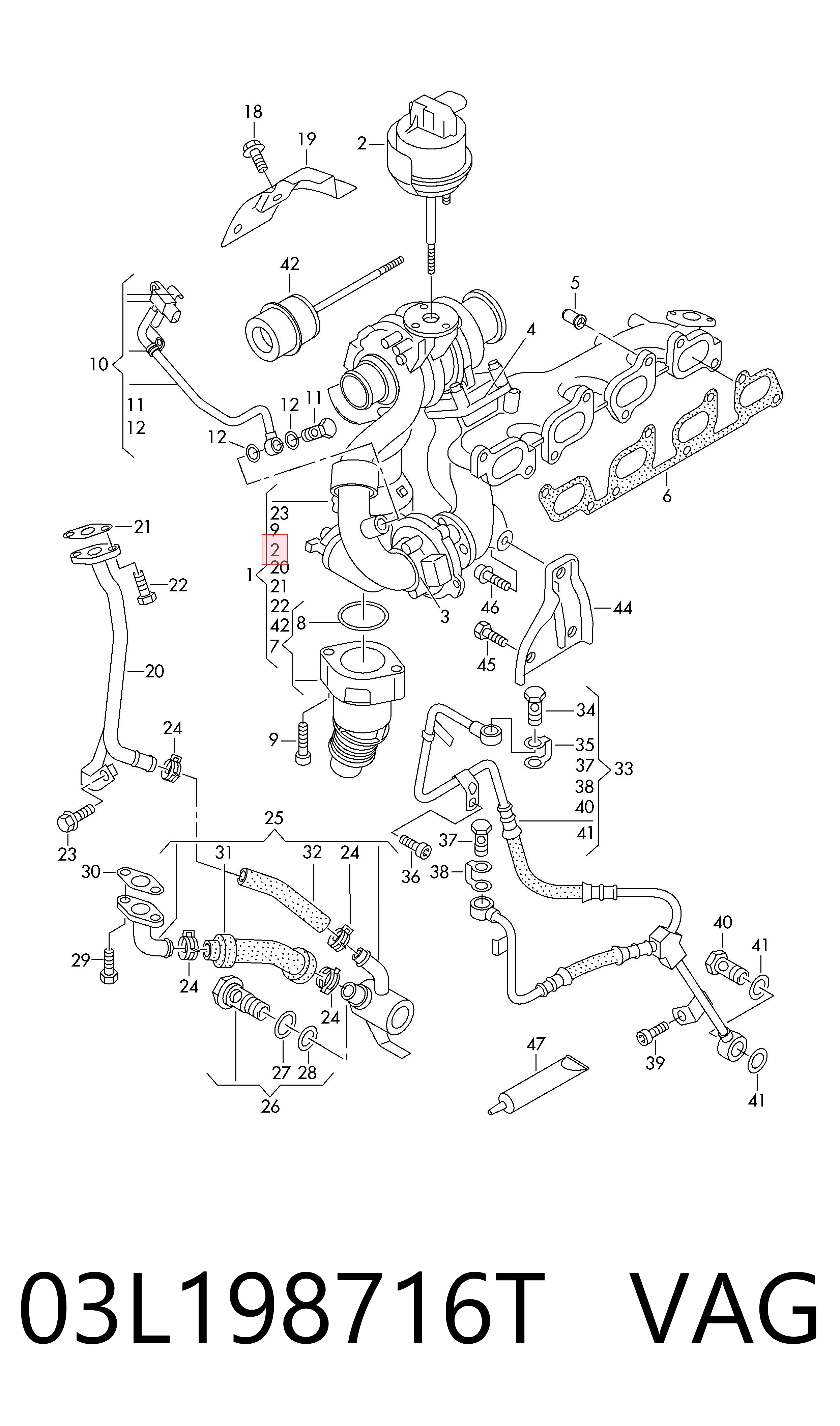 Модуль управления турбиной на Volkswagen Crafter 30-50 2E, 2EA, 2EB, 2ED, 2EH, 2EX
