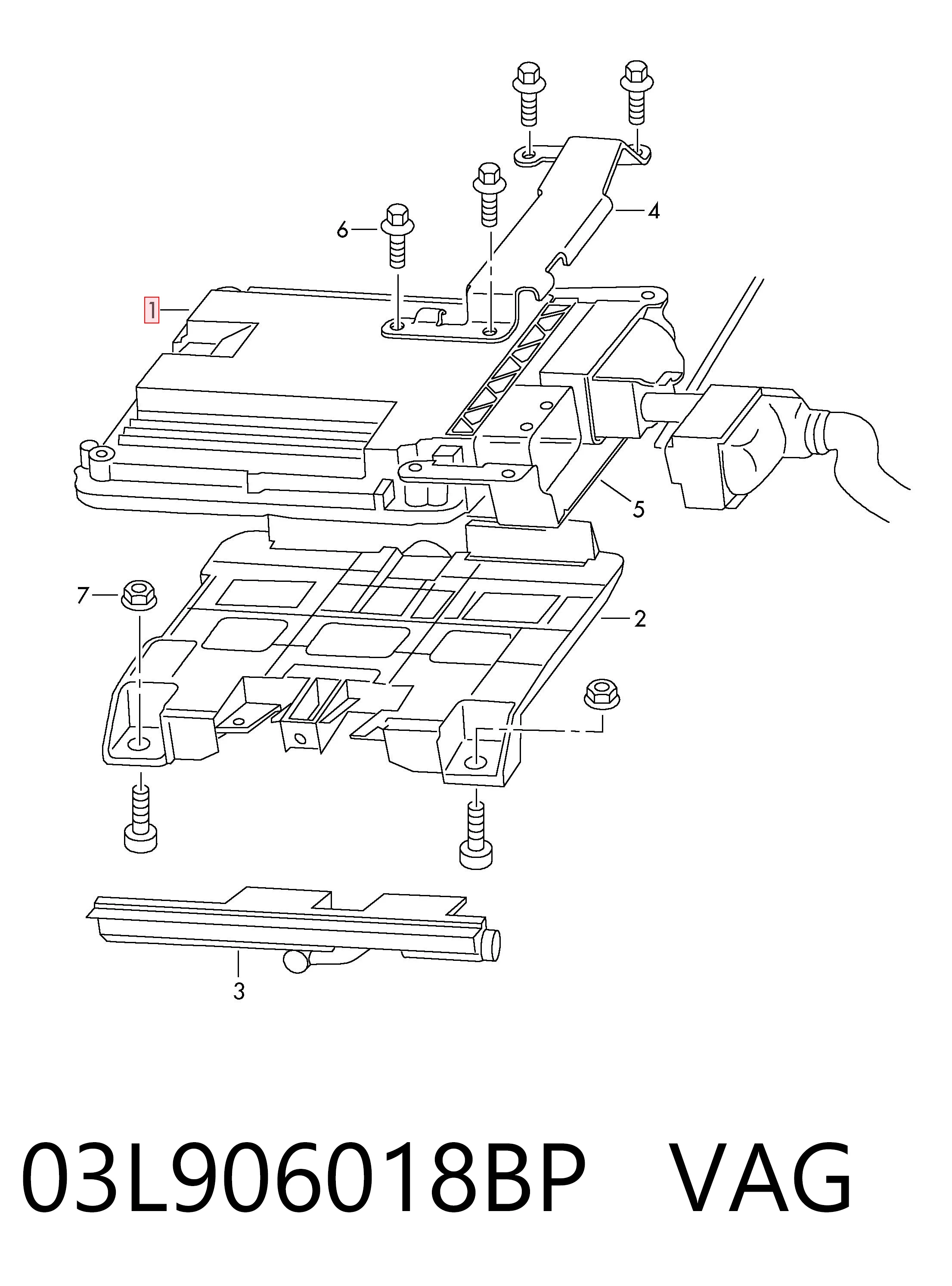 03L906018BP VAG Мозги двигателя