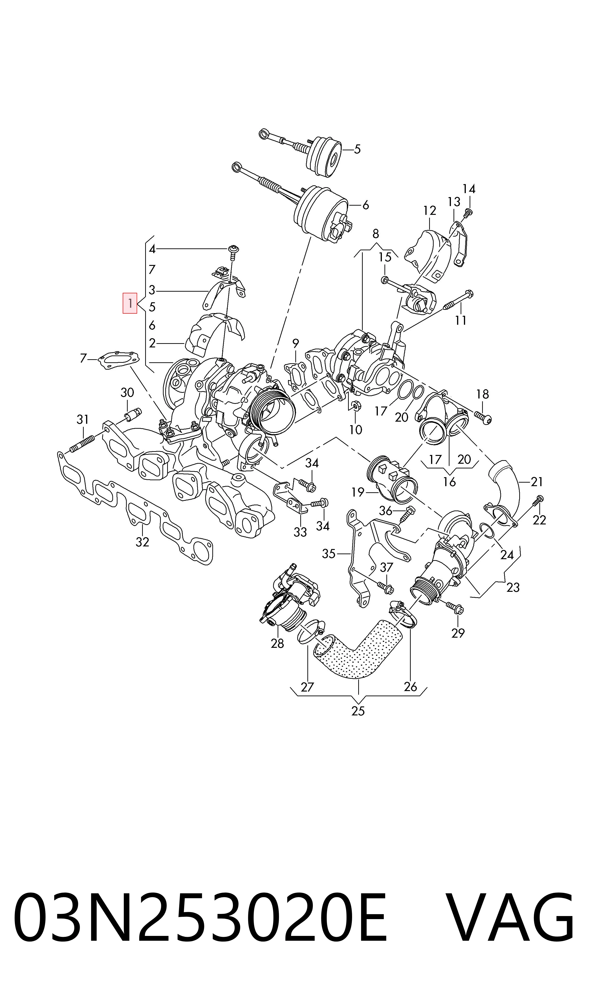 18539980065 Borg-Warner Турбонаддув
