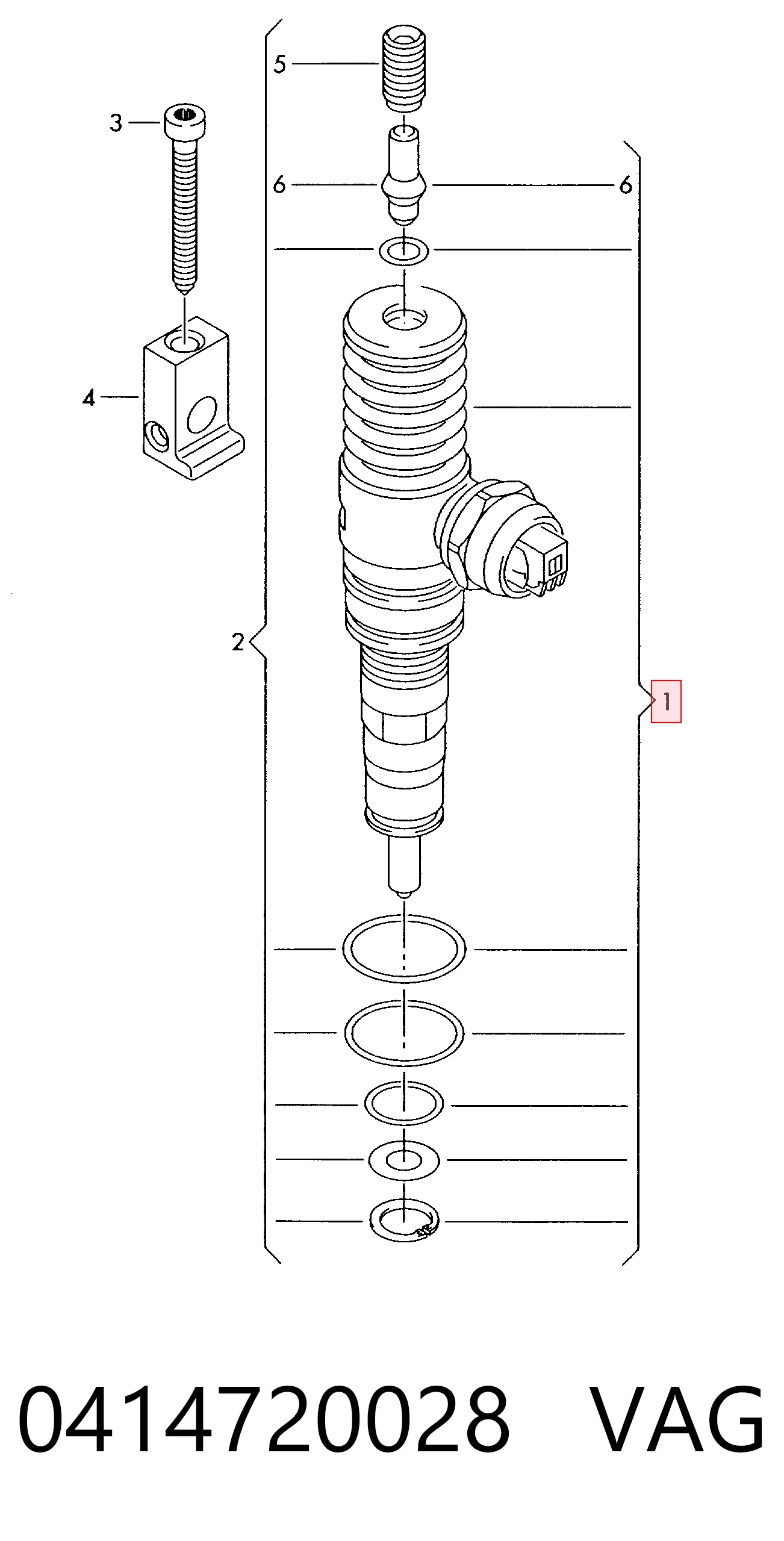 Топливные форсунки 414720028 Bosch