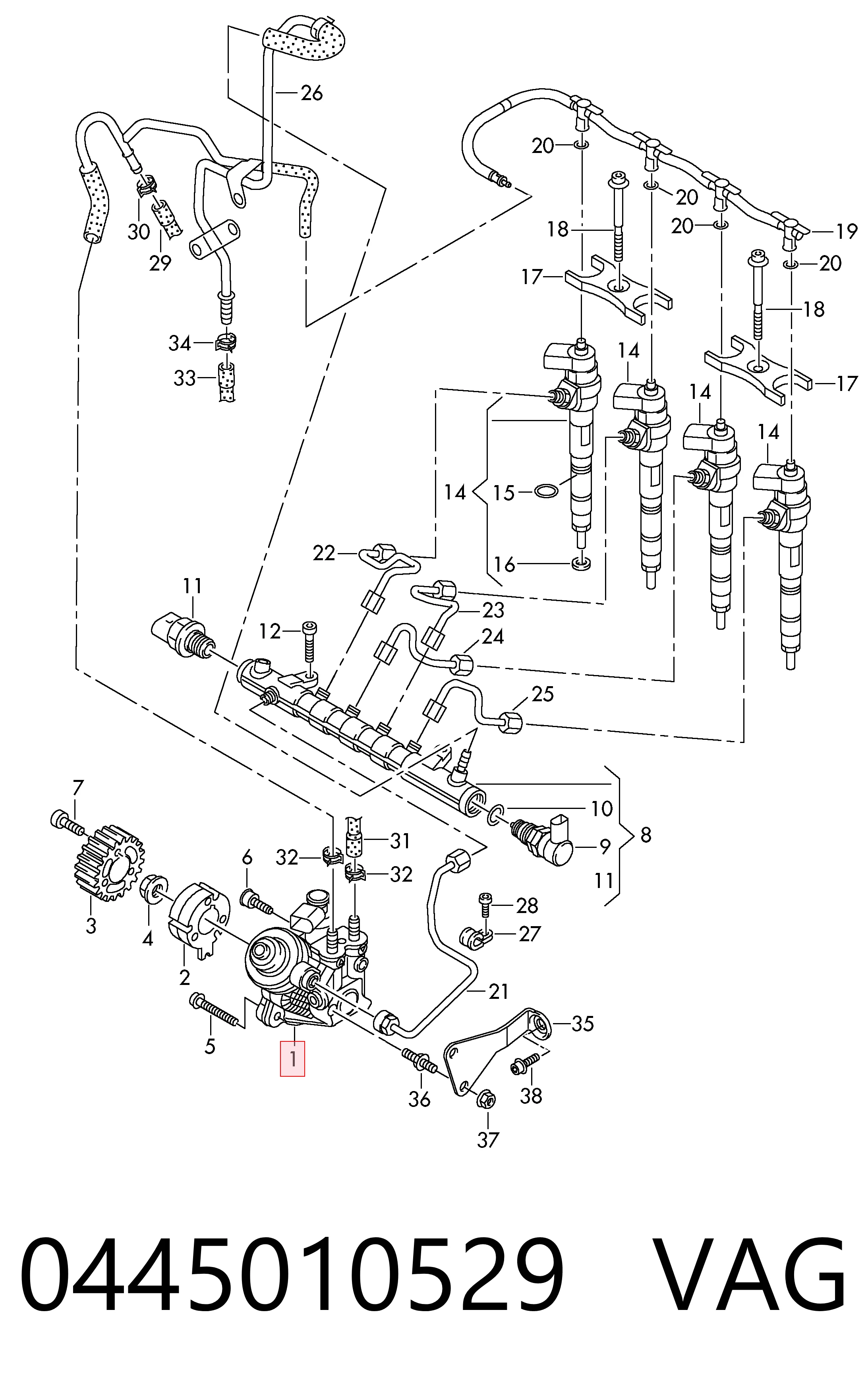 986437434 Bosch Насос топливный высокого давления (ТНВД)