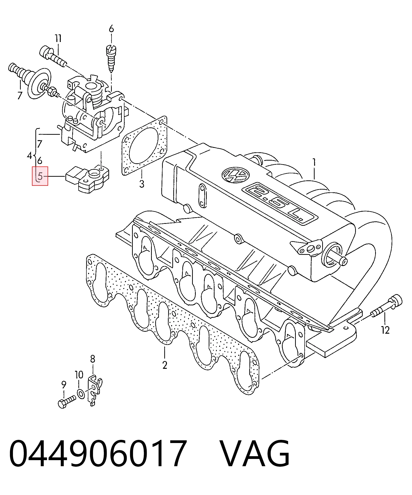 044906017 VAG Мозги двигателя