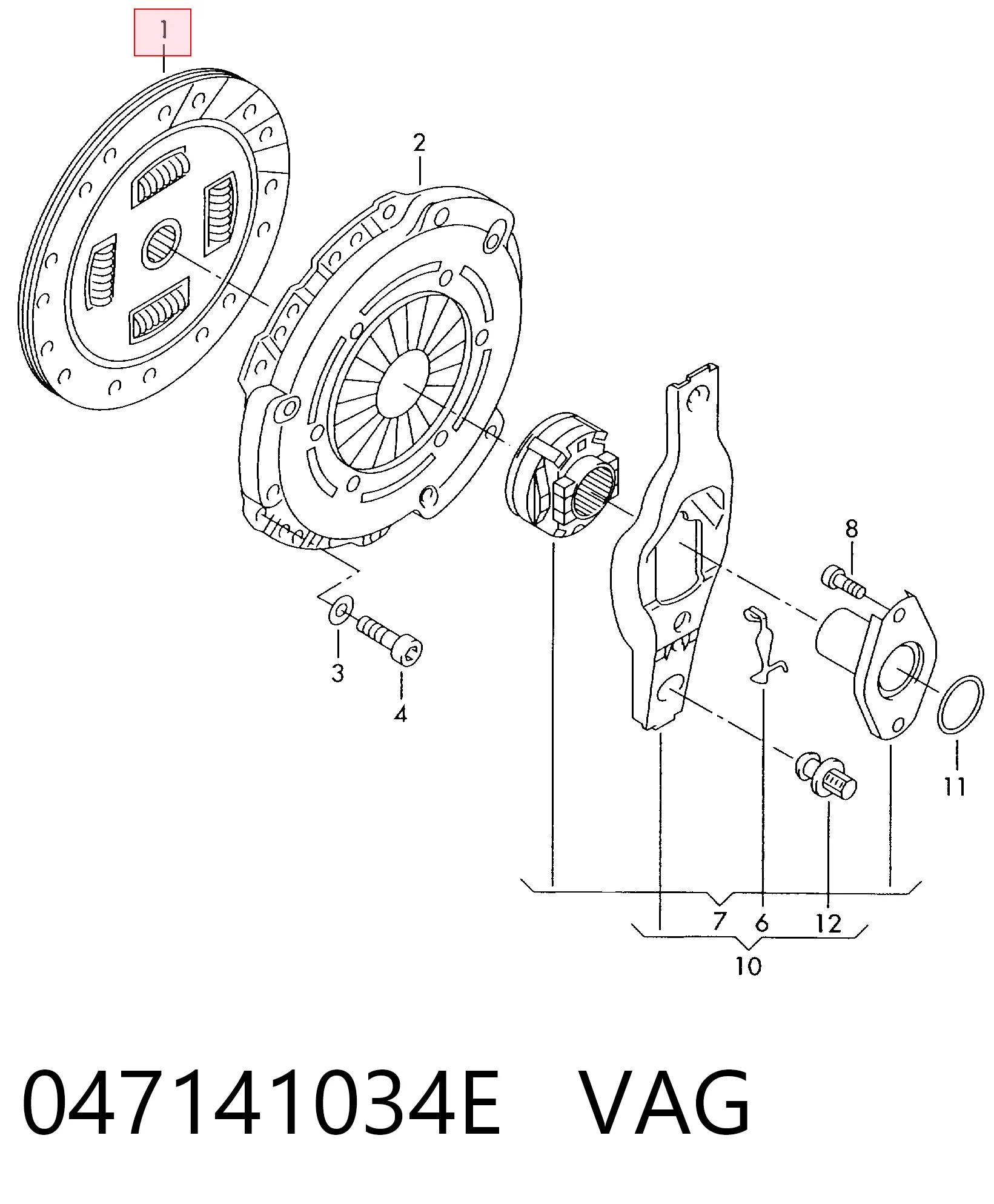 Диск сцепления SK01 VALEO