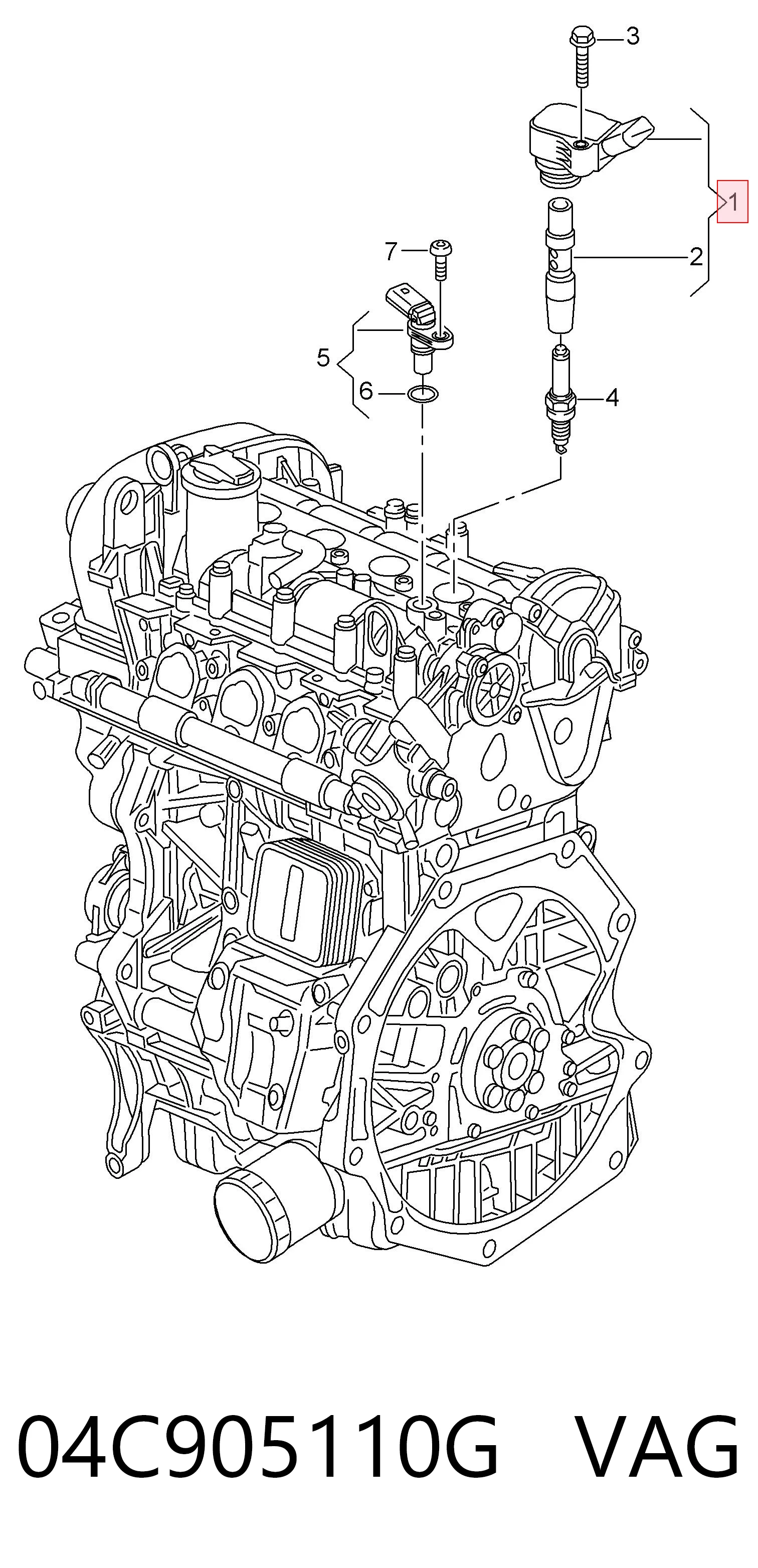 Модуль зажигания VAG 04C905110G цена, от 31.90 USD