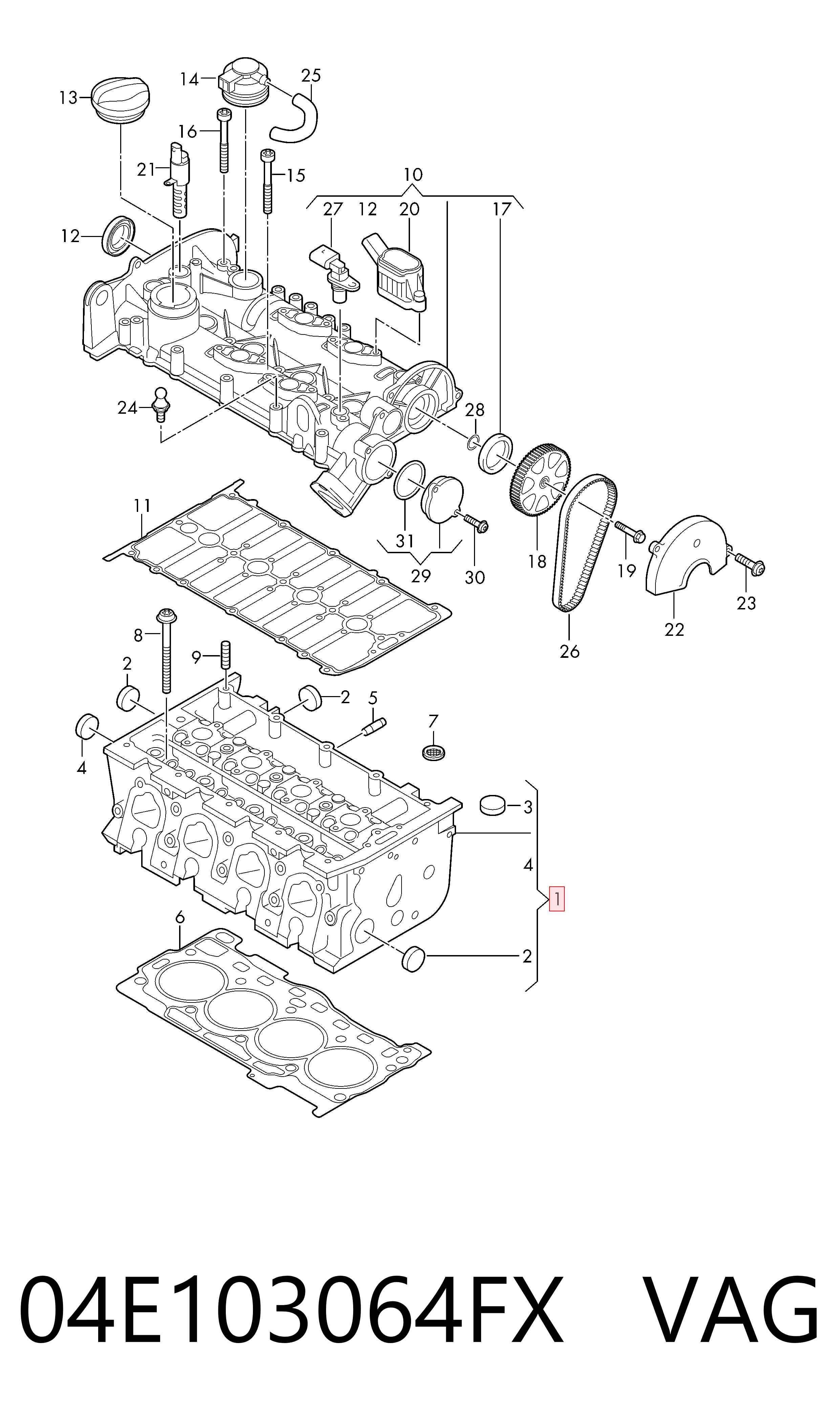 3M103018 AND Головка блока цилиндров