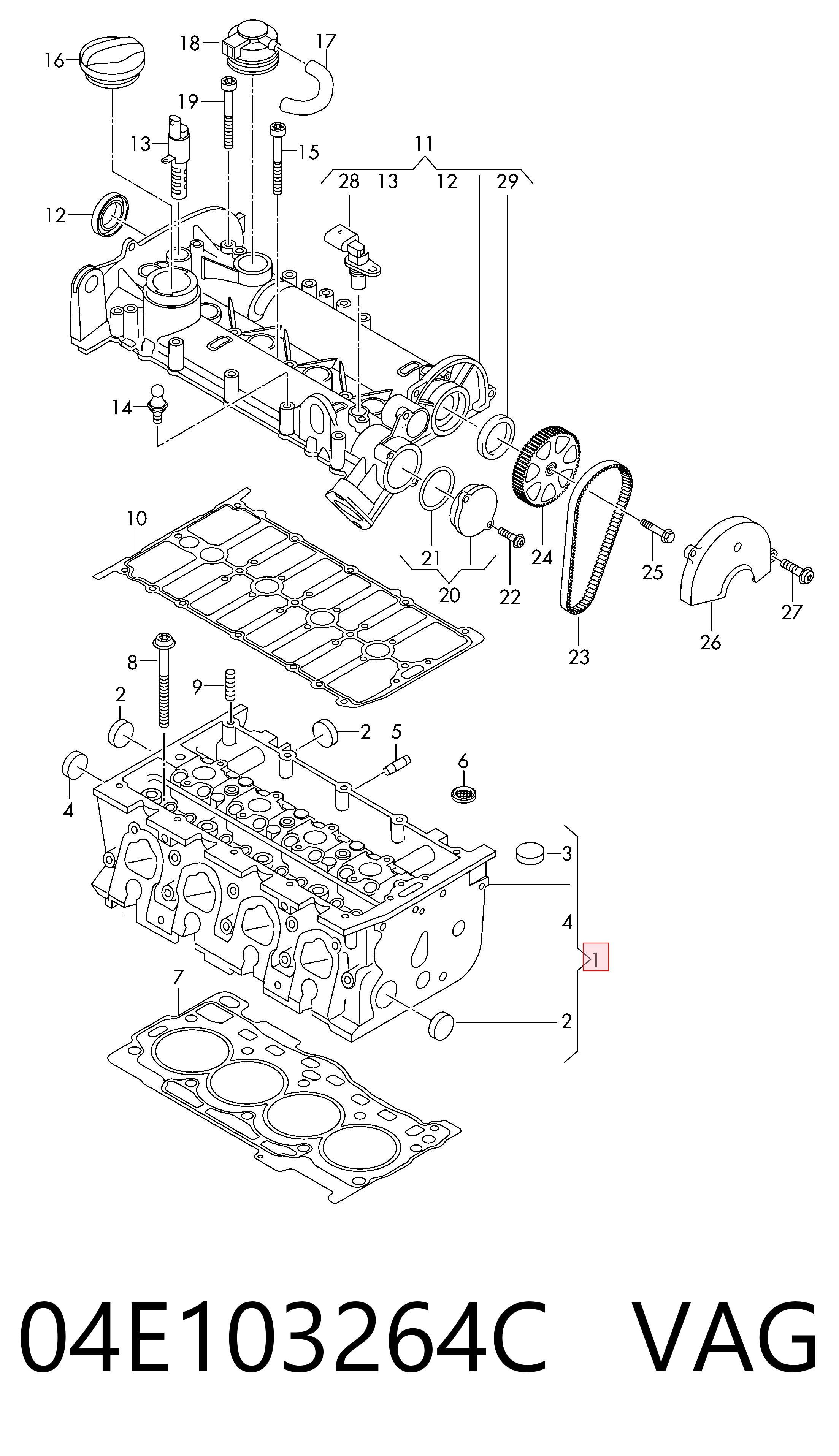 ГБЦ 3M103018 AND