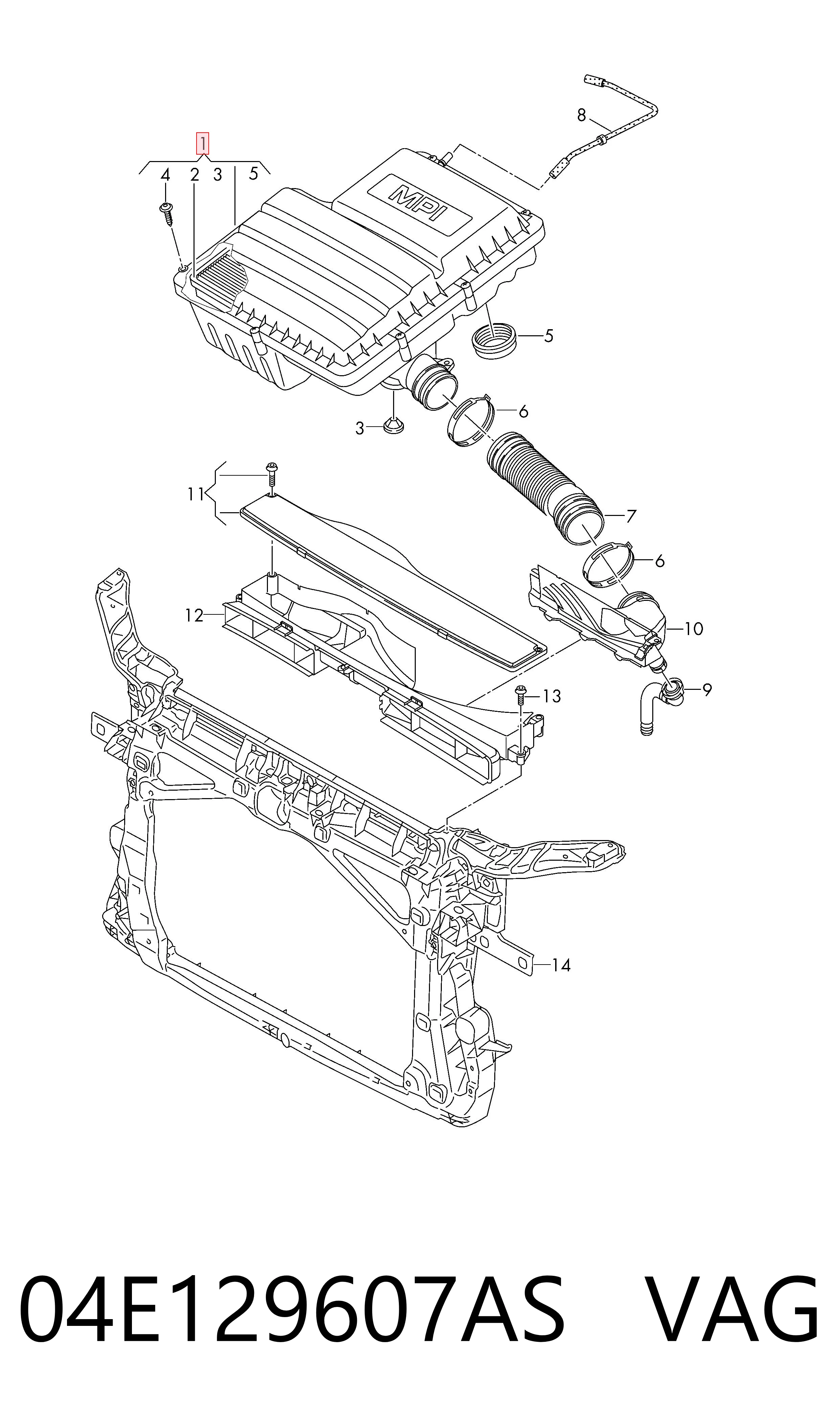 04E129607AS VAG 