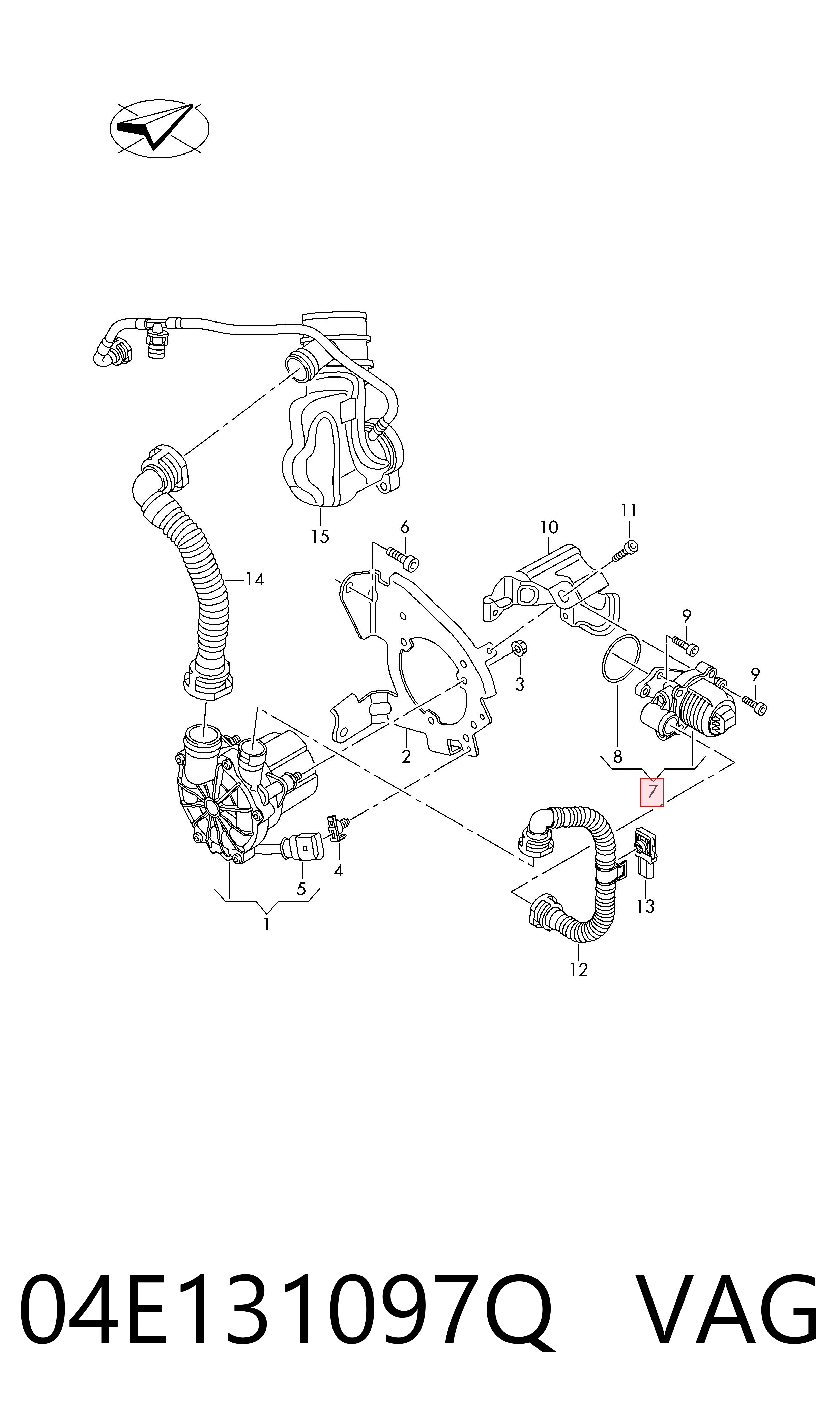  Клапан ЕГР Volkswagen Jetta 7