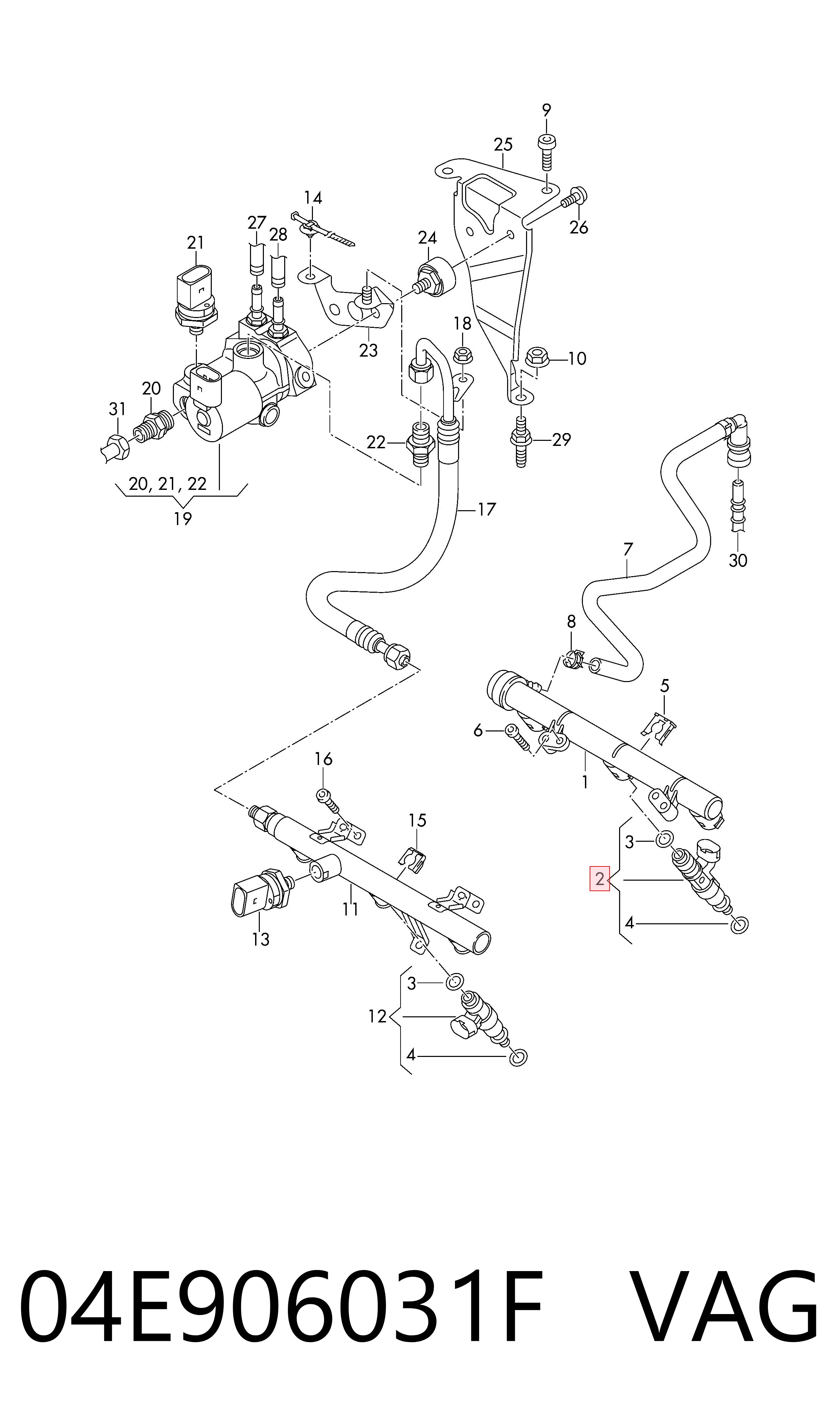 Форсунка инжектора Vika 99061831235 цена, от 21.47 USD