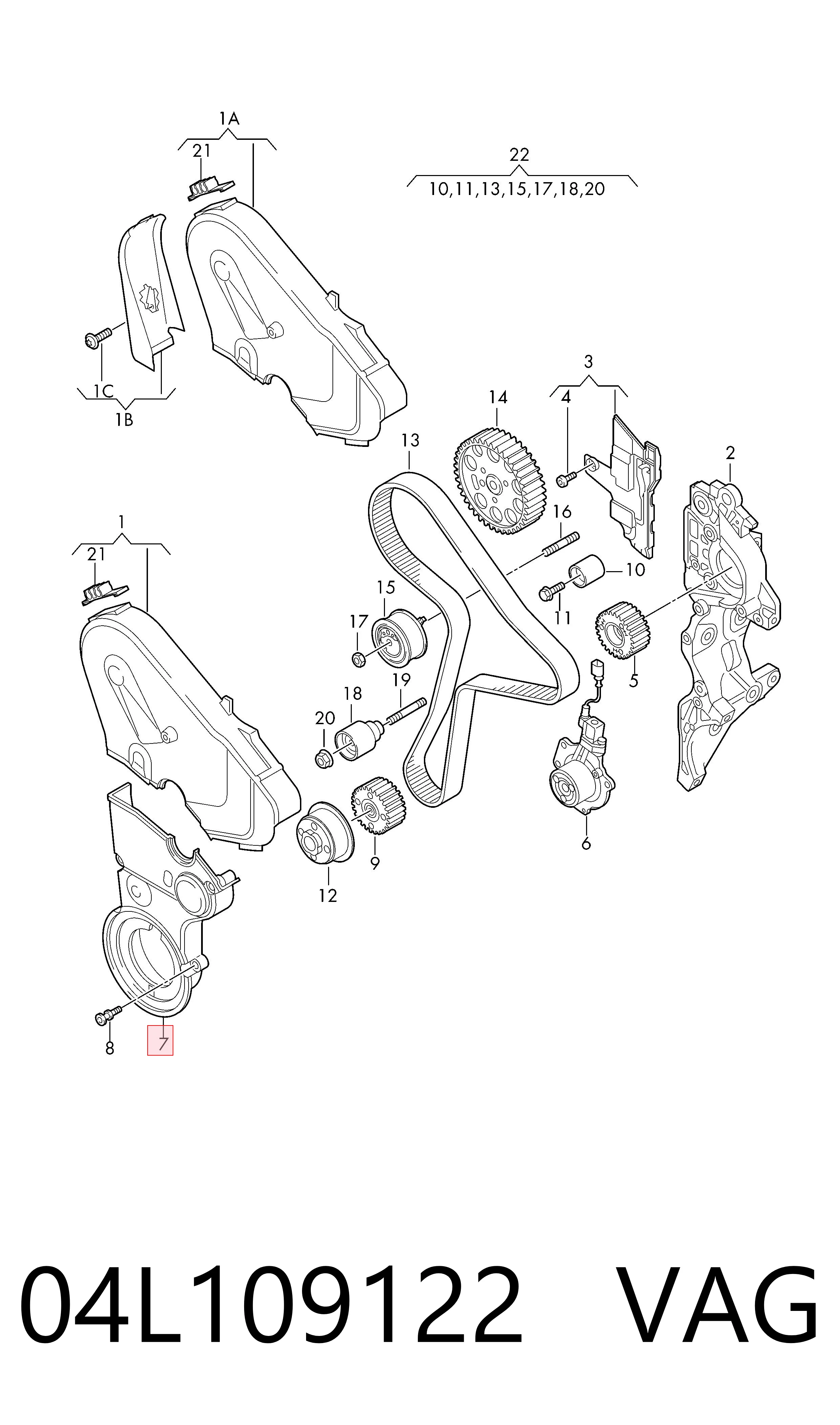 Купить 04L109122 VAG 
