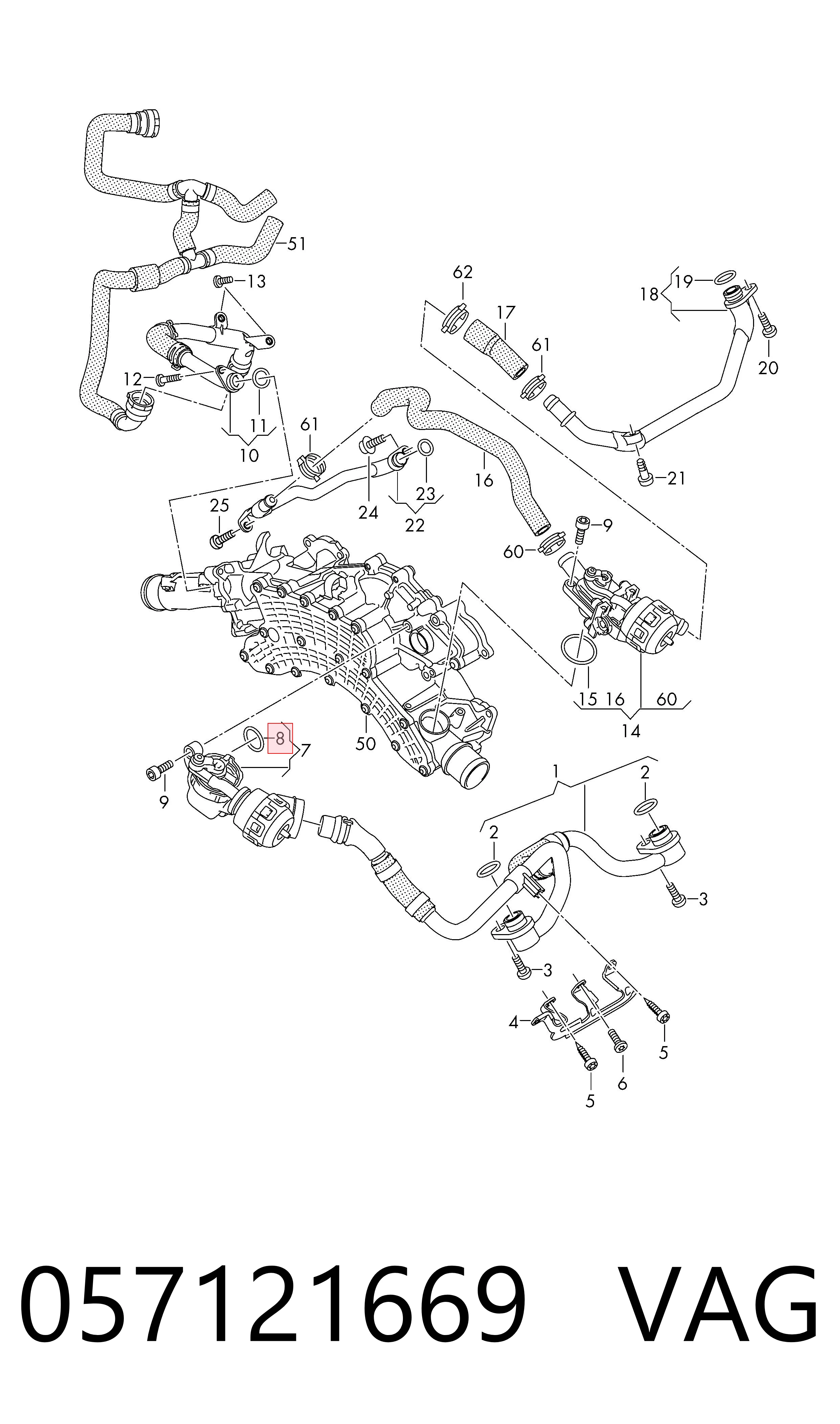 Прокладка впускного коллектора K04792068 Fiat/Alfa/Lancia