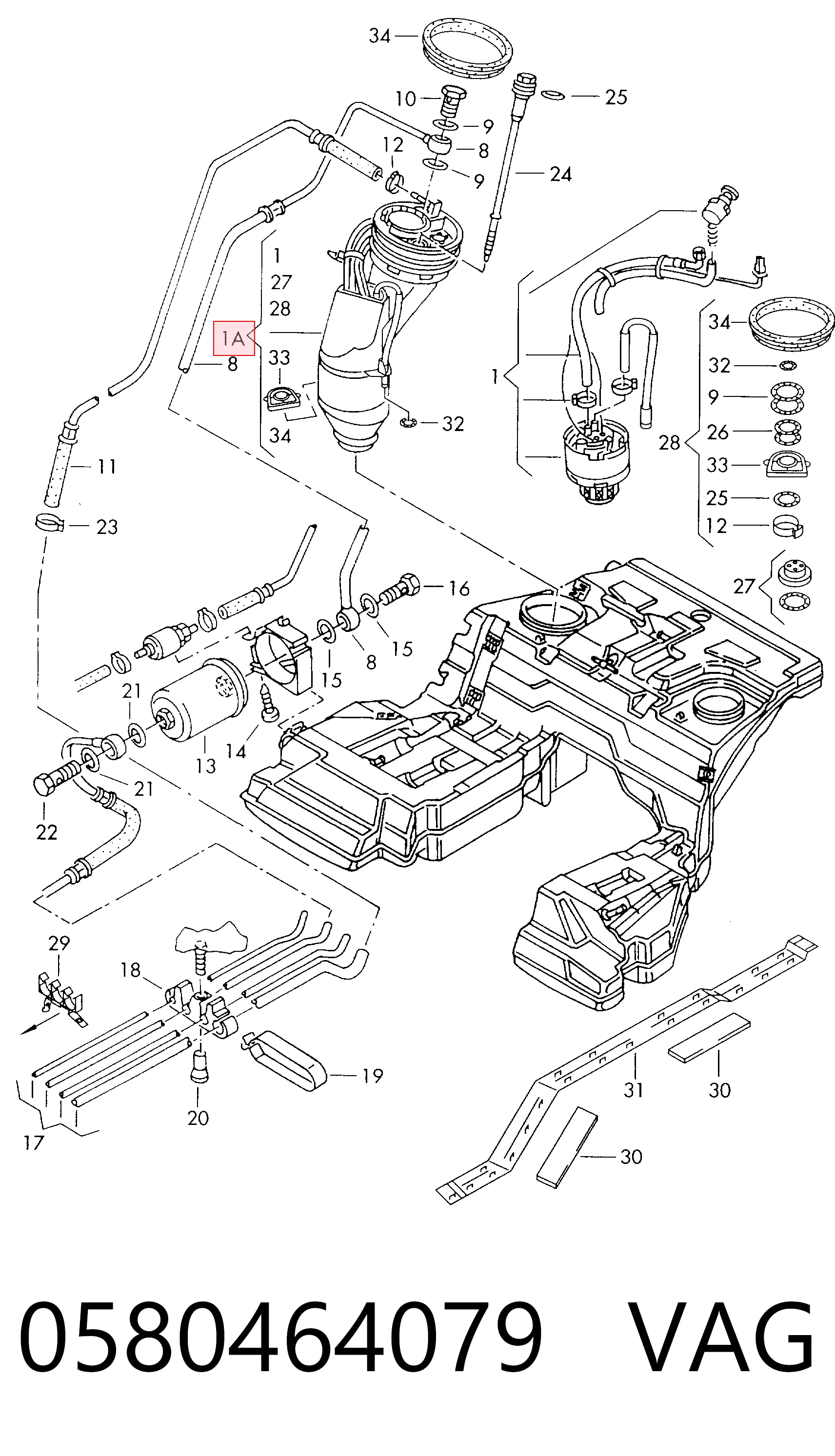 Насос топливный электрический D6091C ATS