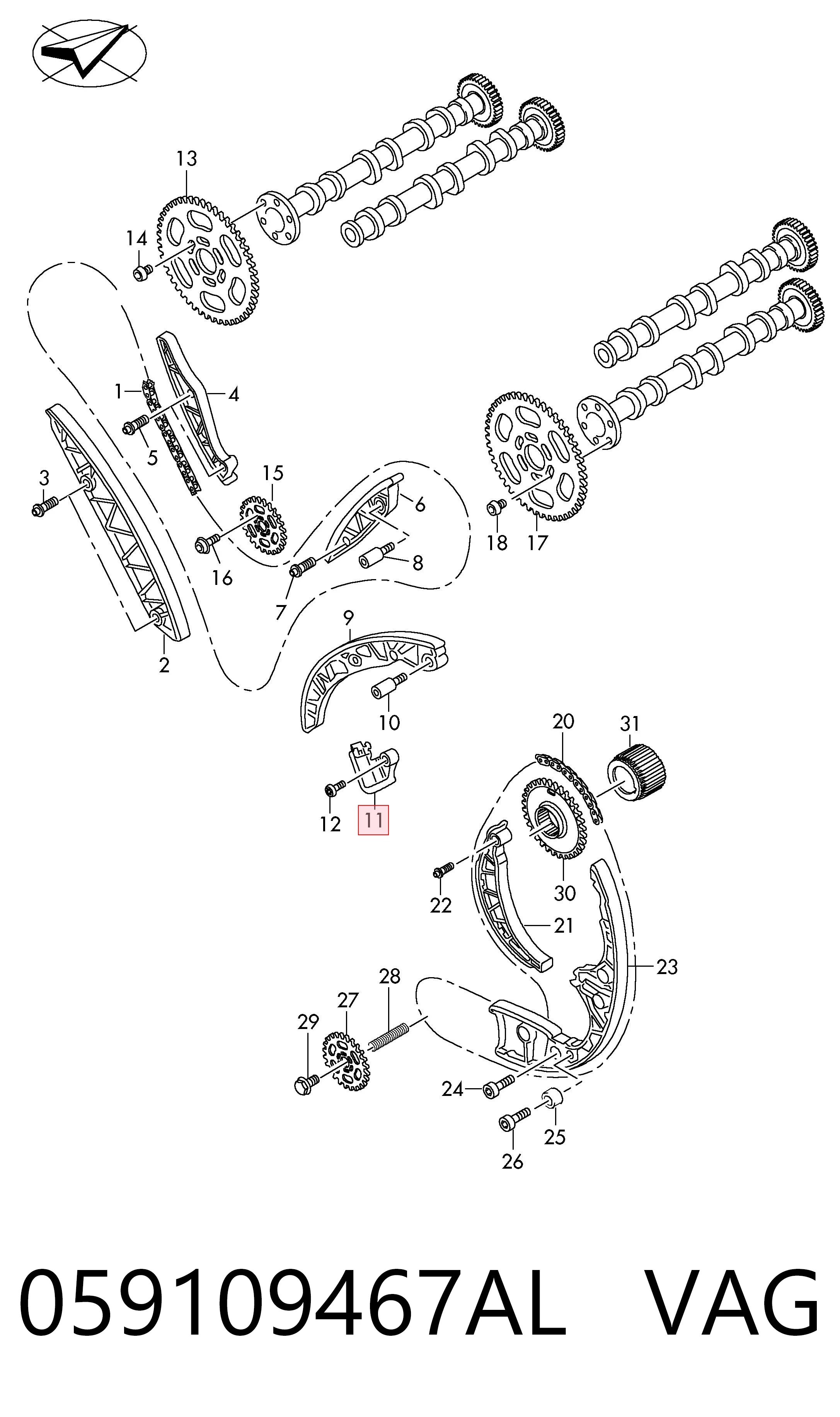 BF0422460041 Bapmic Гидронатяжитель цепи
