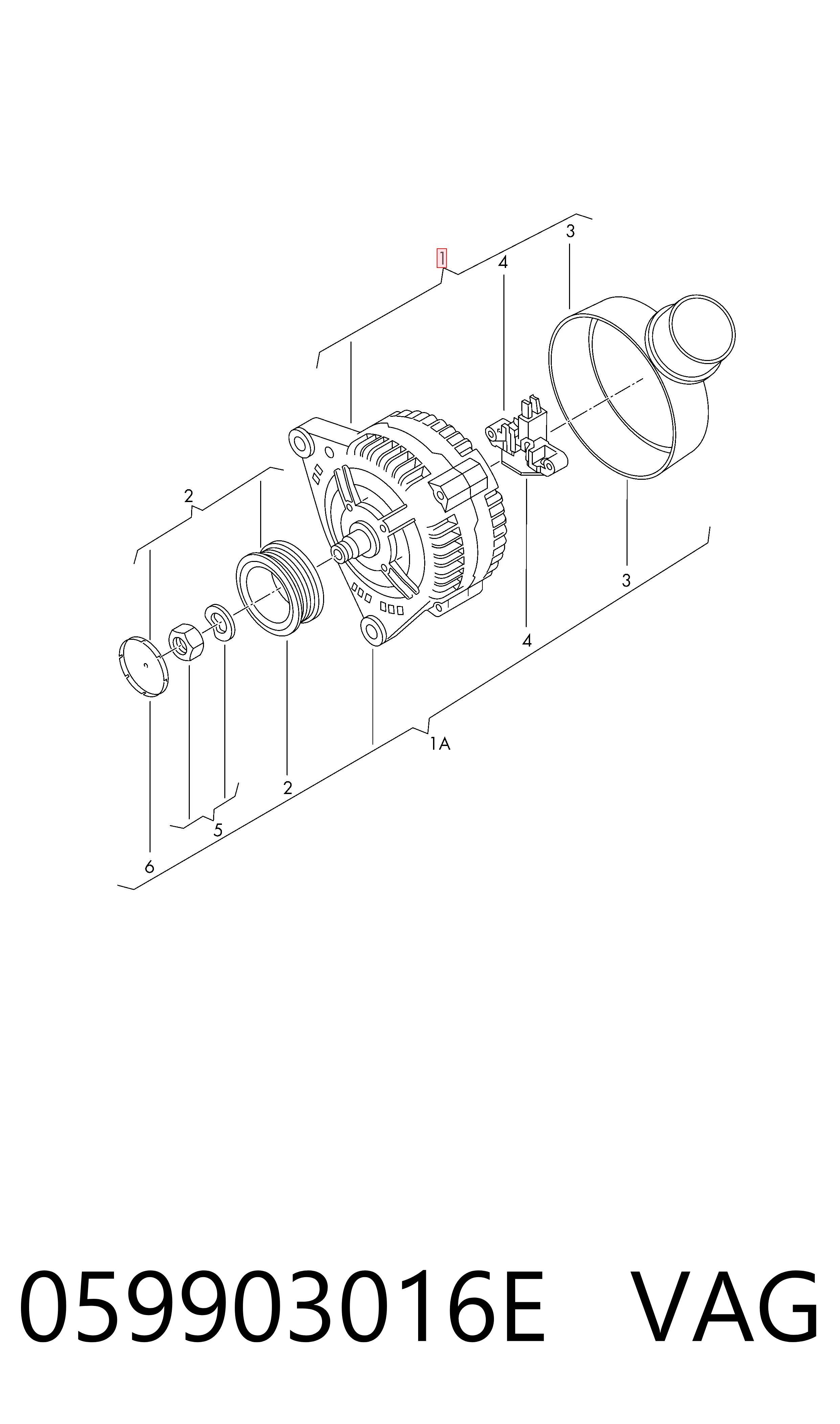 Генератор VAG 059903016E