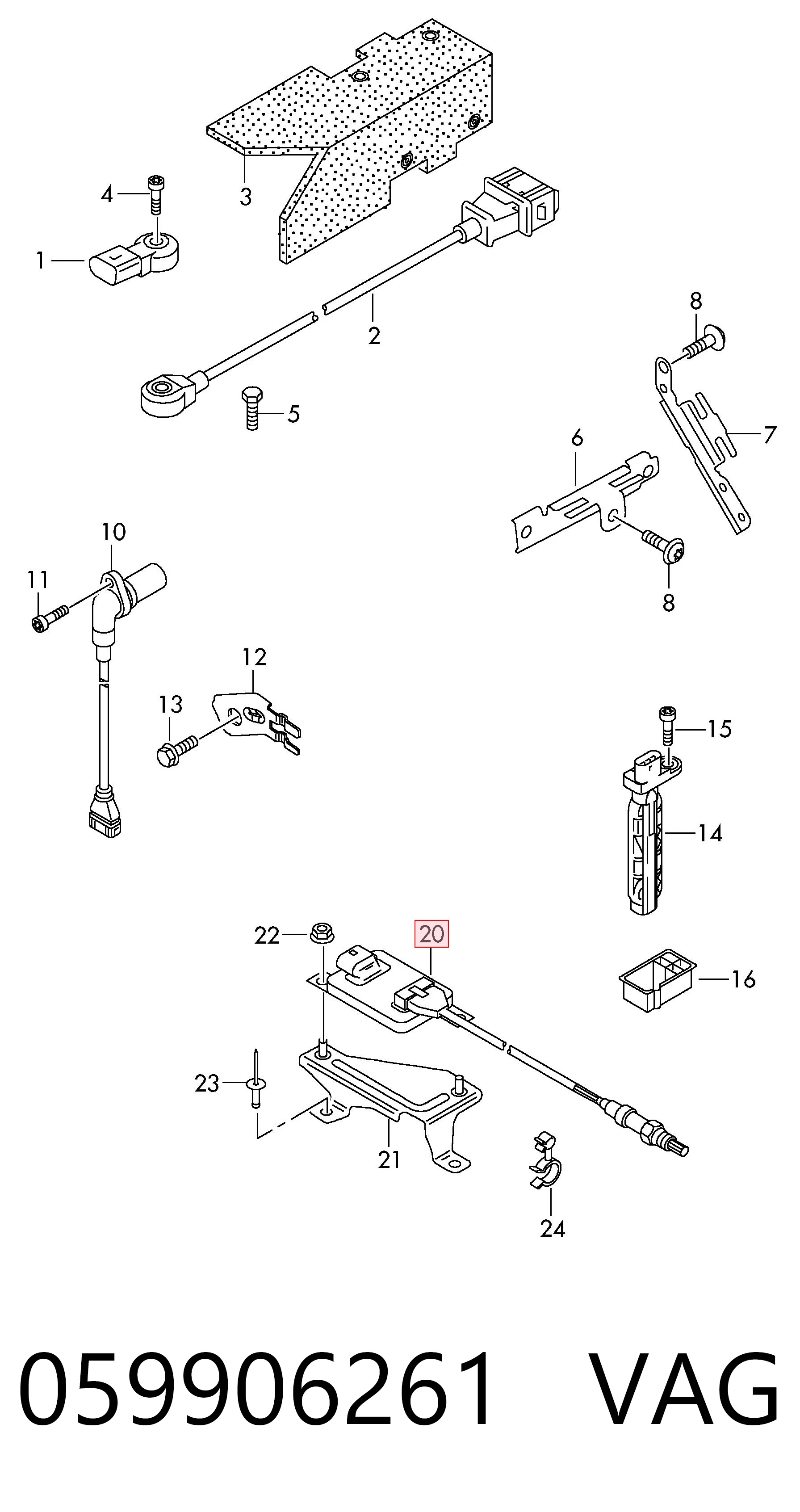 281007700 Bosch Датчик оксидов азота NOX задний