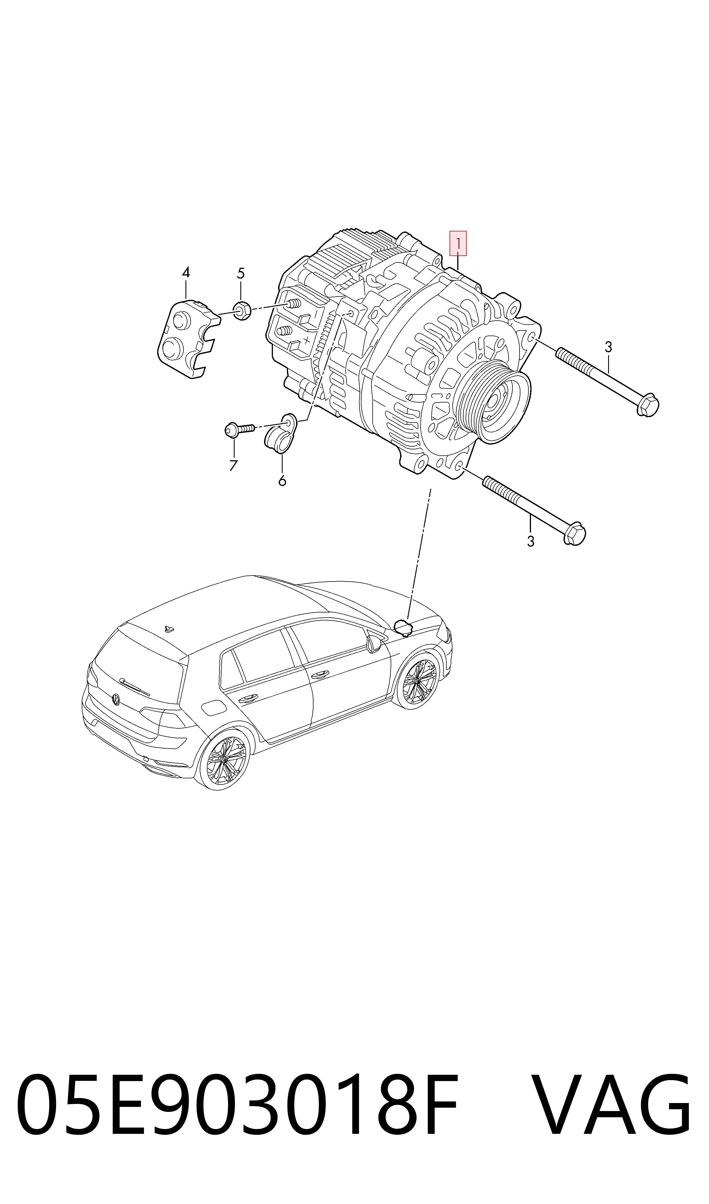  Генератор Skoda Octavia 