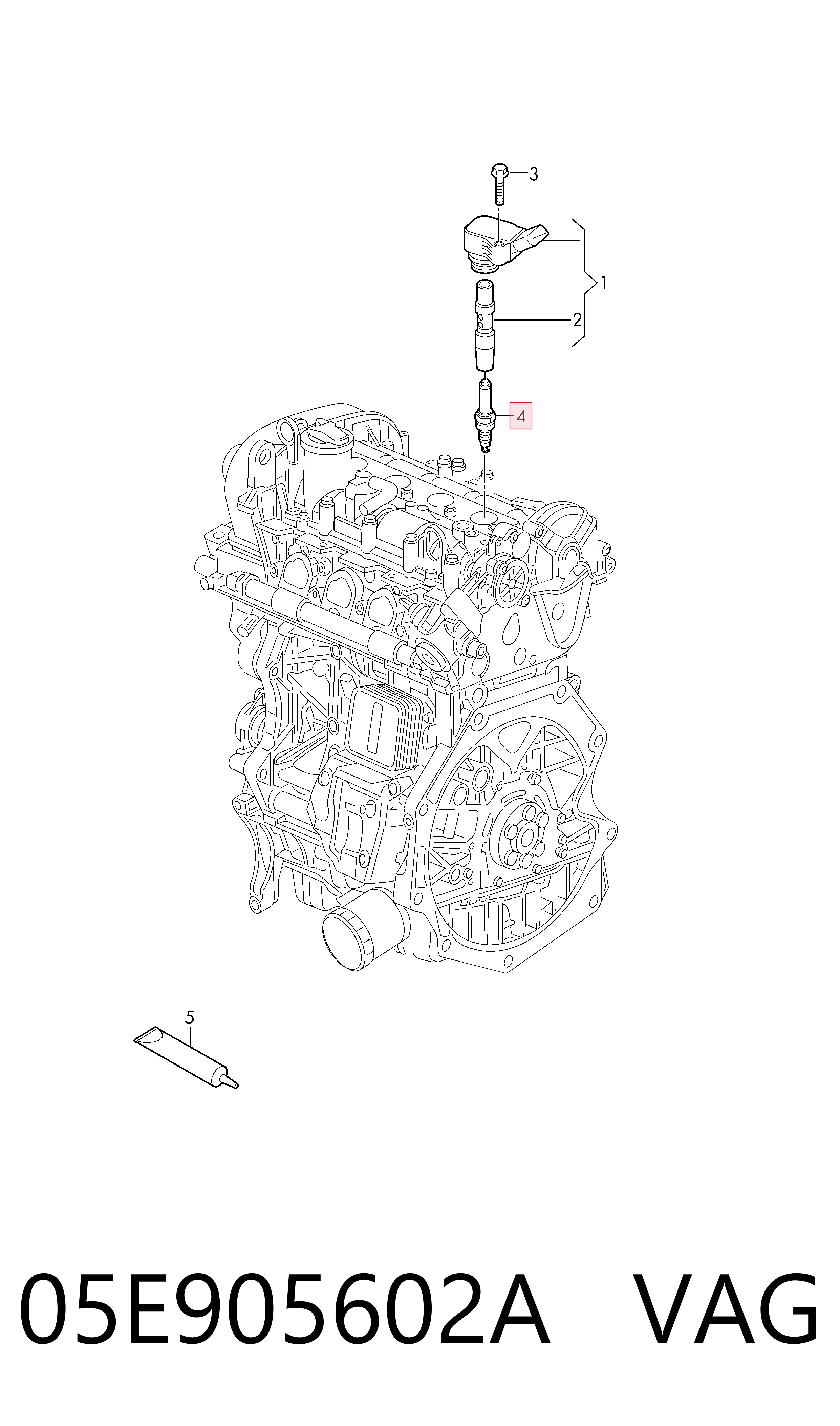 05E905602A VAG Свечи зажигания