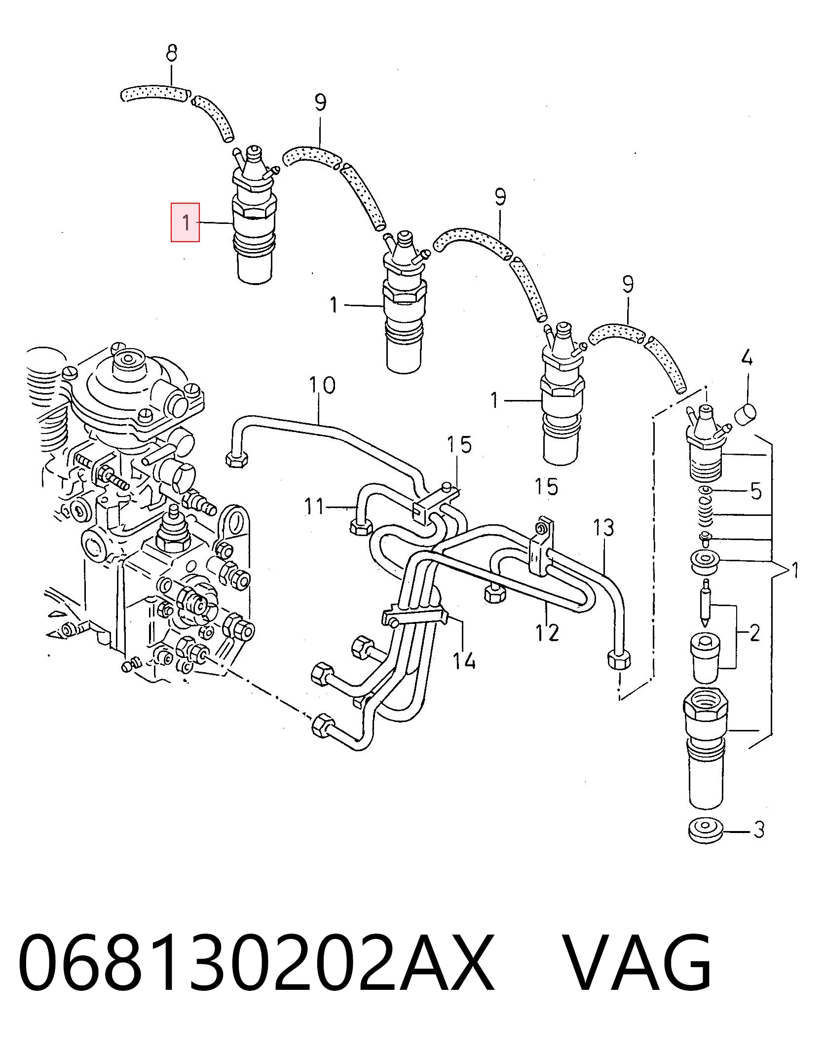 Топливные форсунки KCA30SD274 Bosch