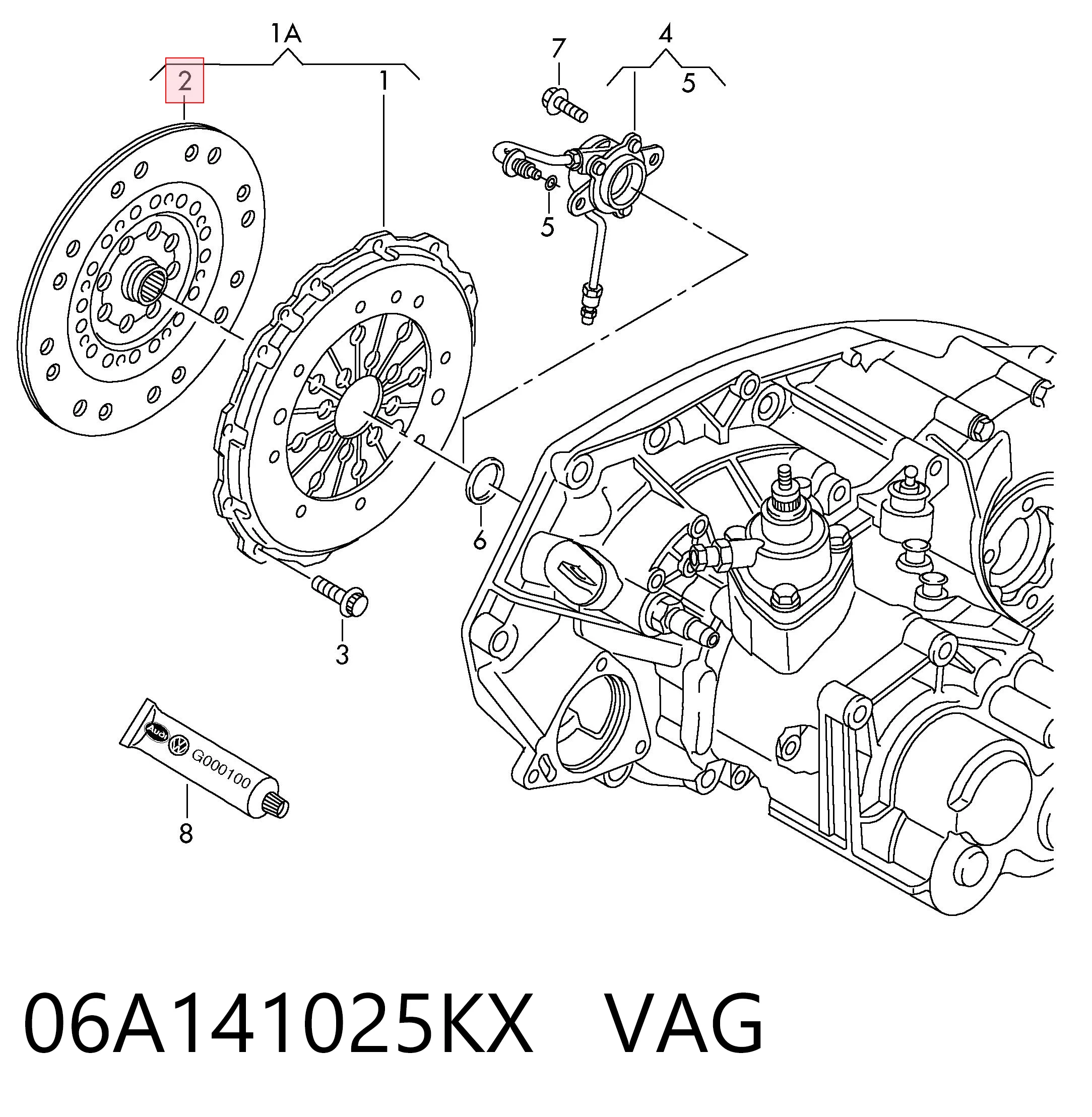 Нажимной диск сцепления на Volkswagen Sharan I 7M8, 7M9, 7M6