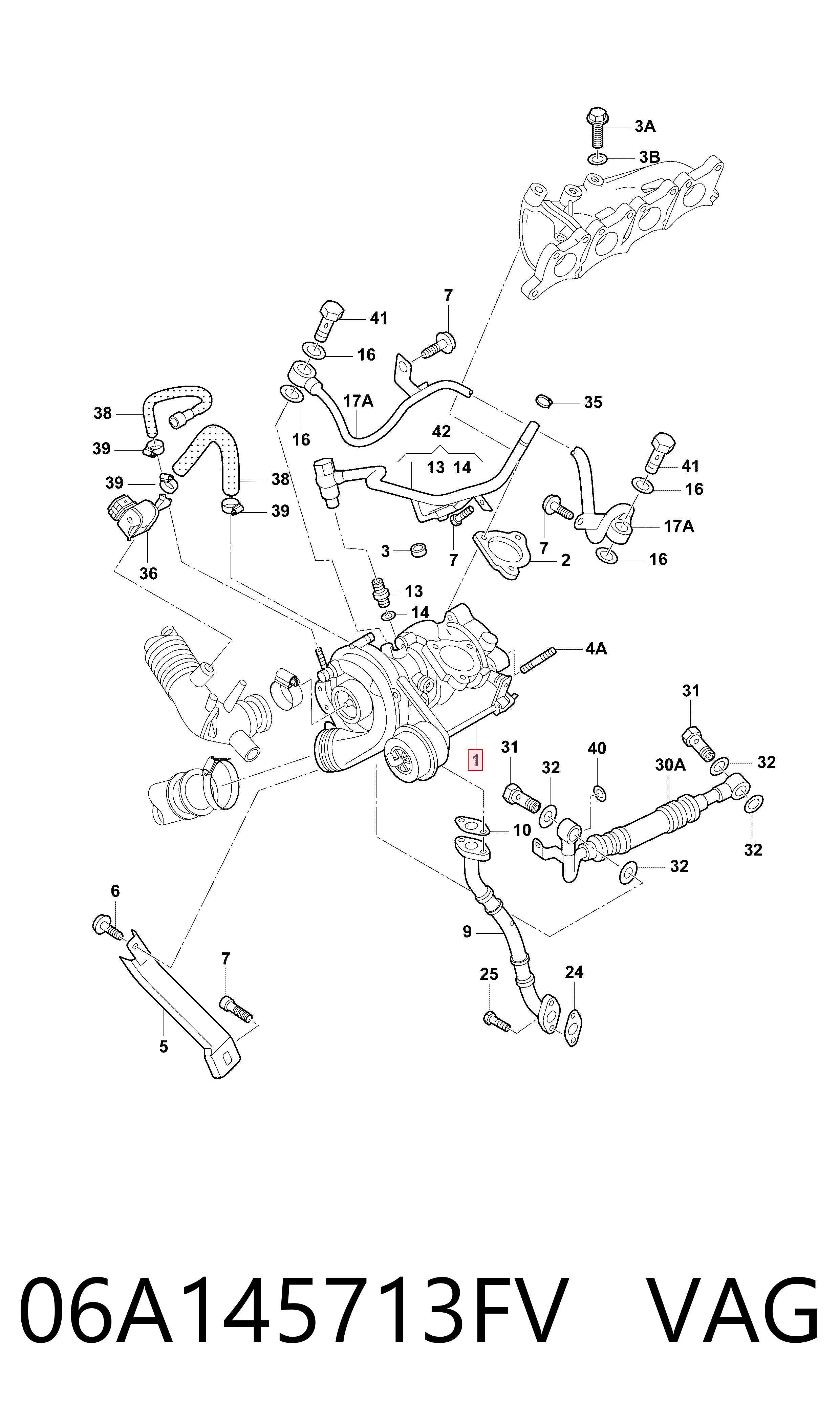 Турбина 030TM18187000 Mahle Original