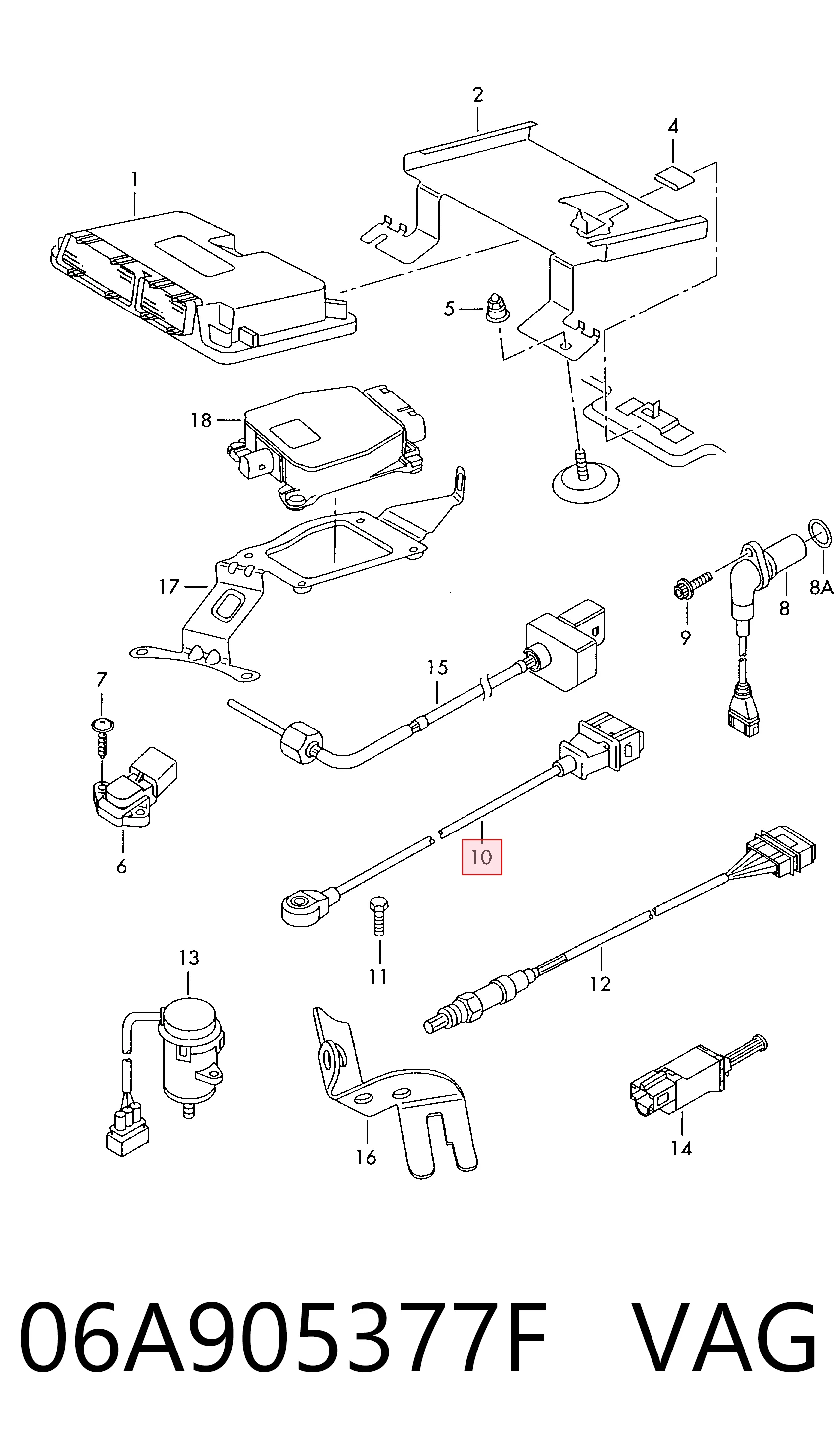 Датчик детонации 1311305 Land Rover