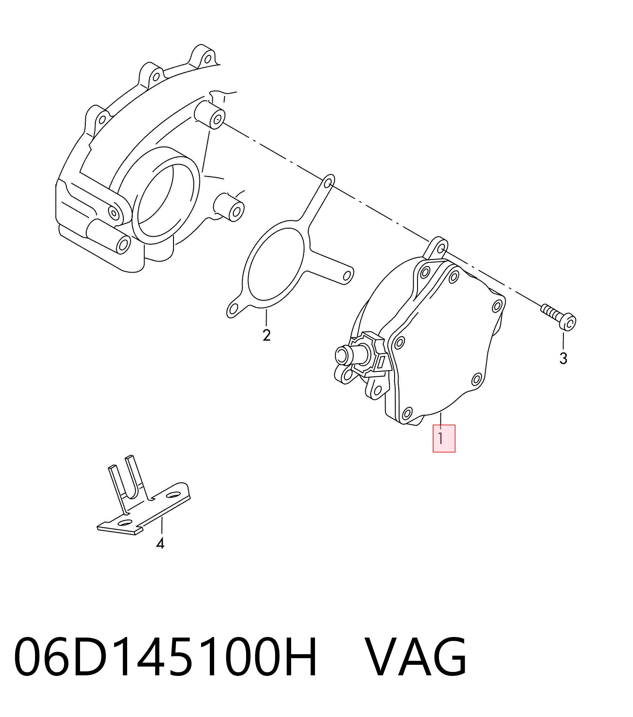 06D145100H VAG Механический вакуумный насос
