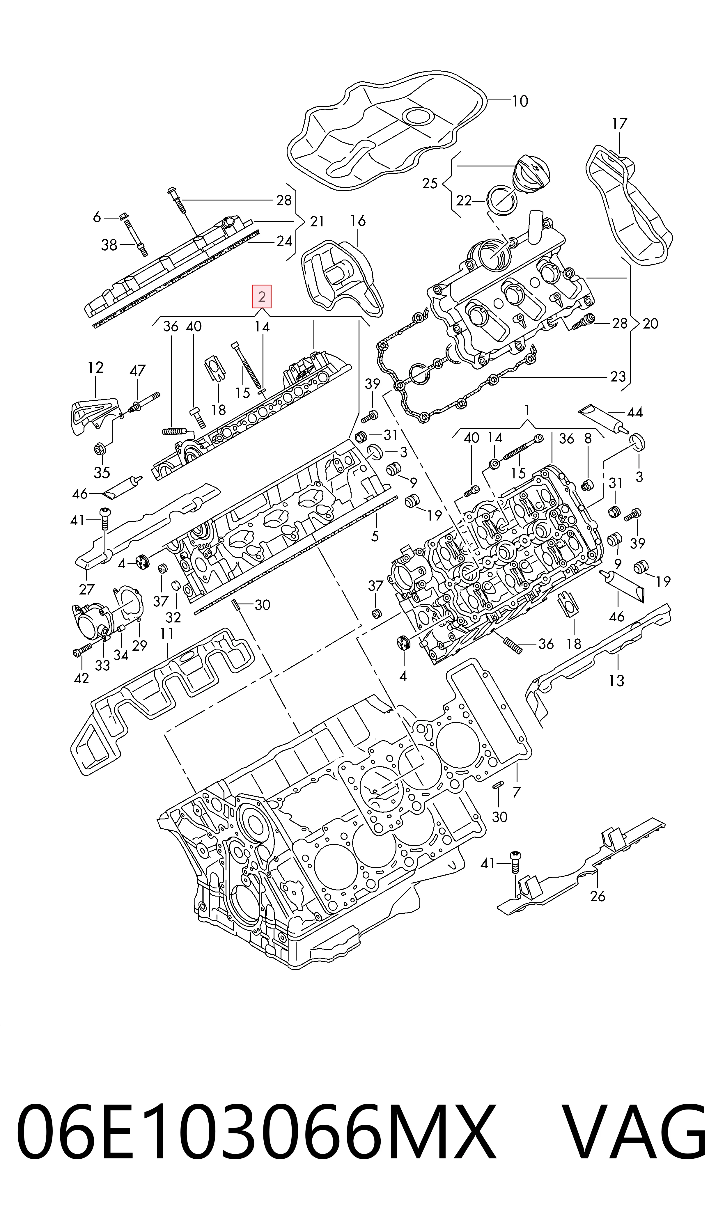 Головка блока цилиндров на Volkswagen Touareg II 7P5, 7P6