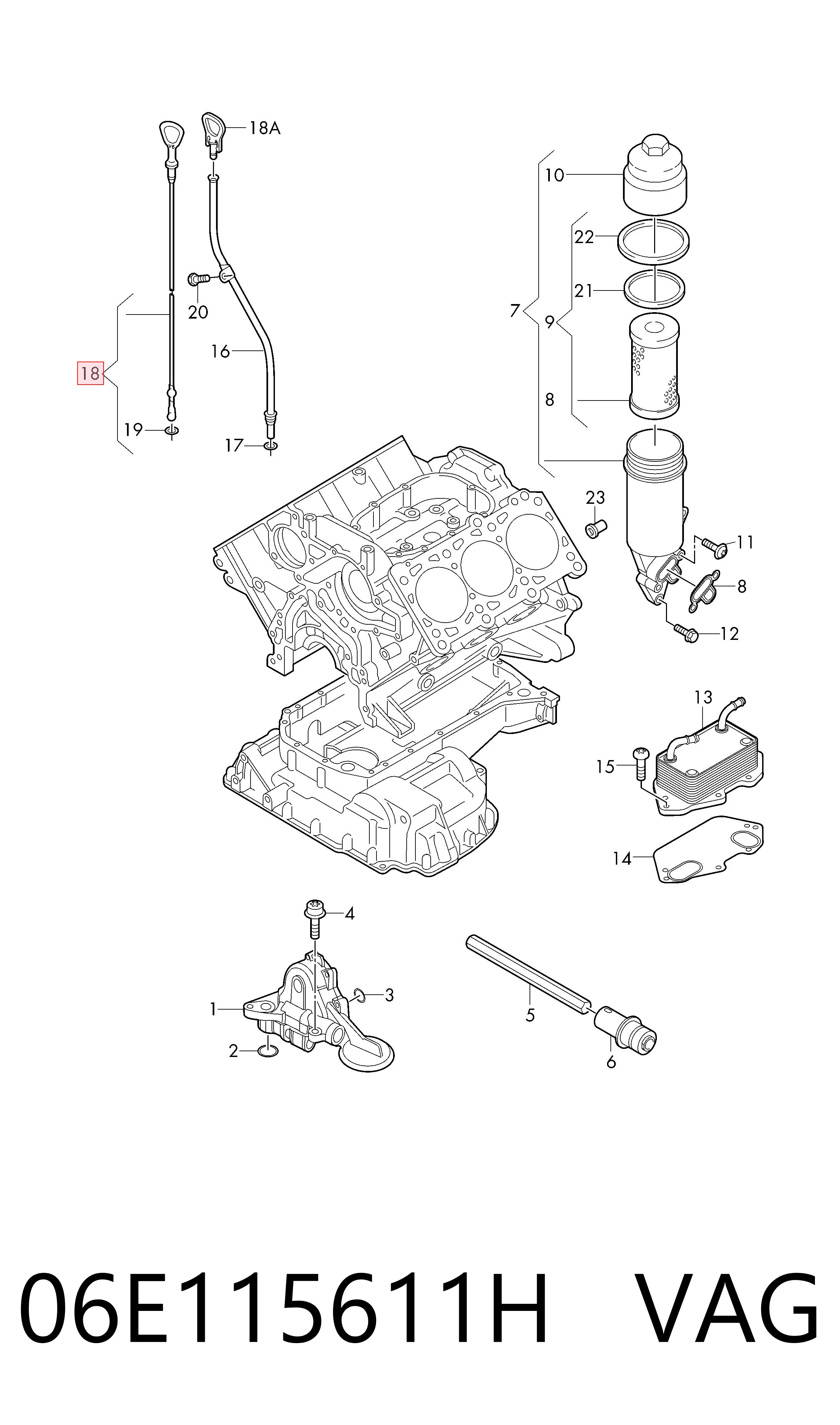 3F115020 AND Щуп уровня масла