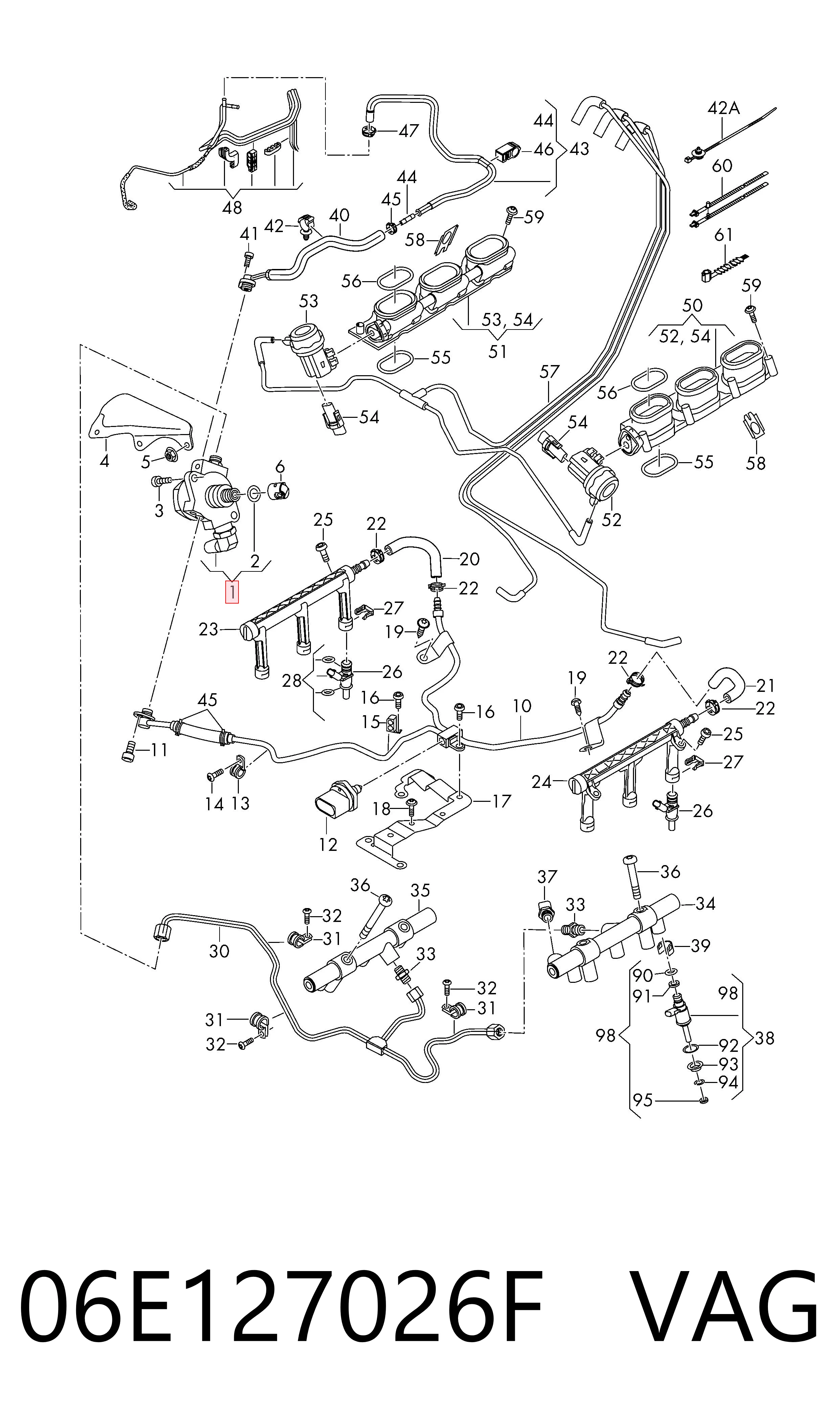 Насос топливный высокого давления (ТНВД) на Audi Q7  4MB, 4MG, 4MQ