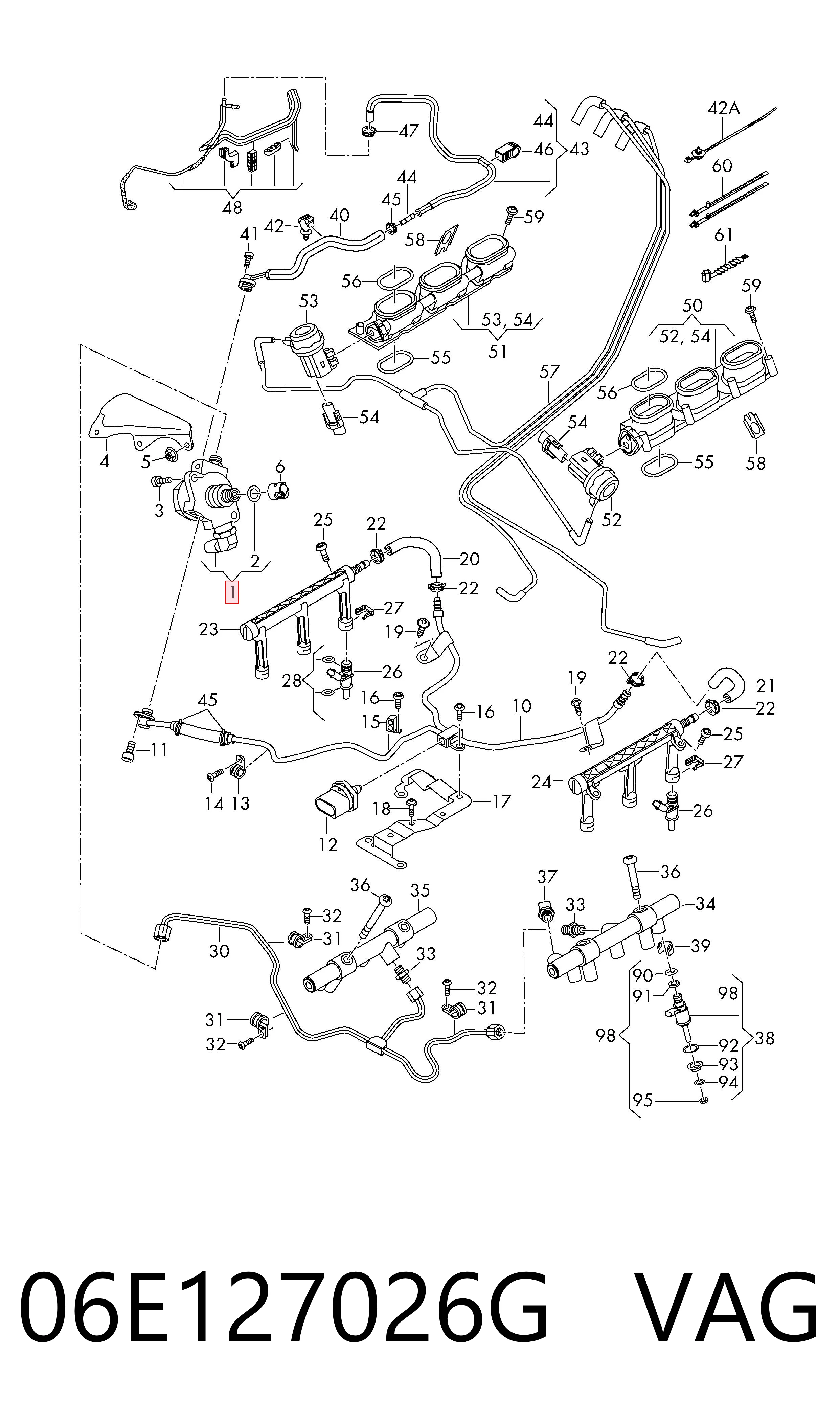 Насос топливный высокого давления (ТНВД) Audi Q7 внедорожник (4MB, 4MG, 4MQ) (2015 - 2026) цена, от 84.94 USD