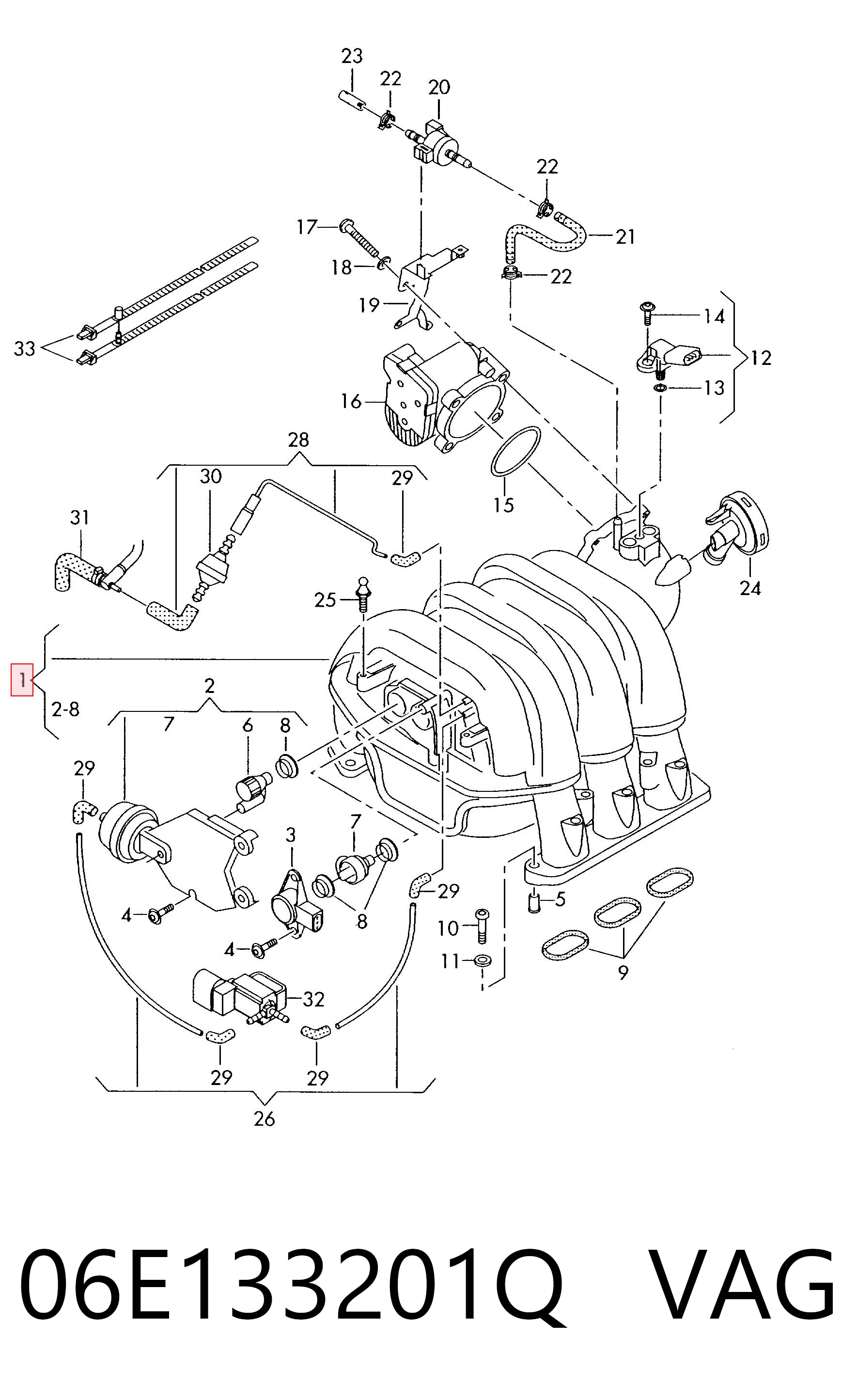 Купить Впускной коллектор Ауди А6 C6 4F2