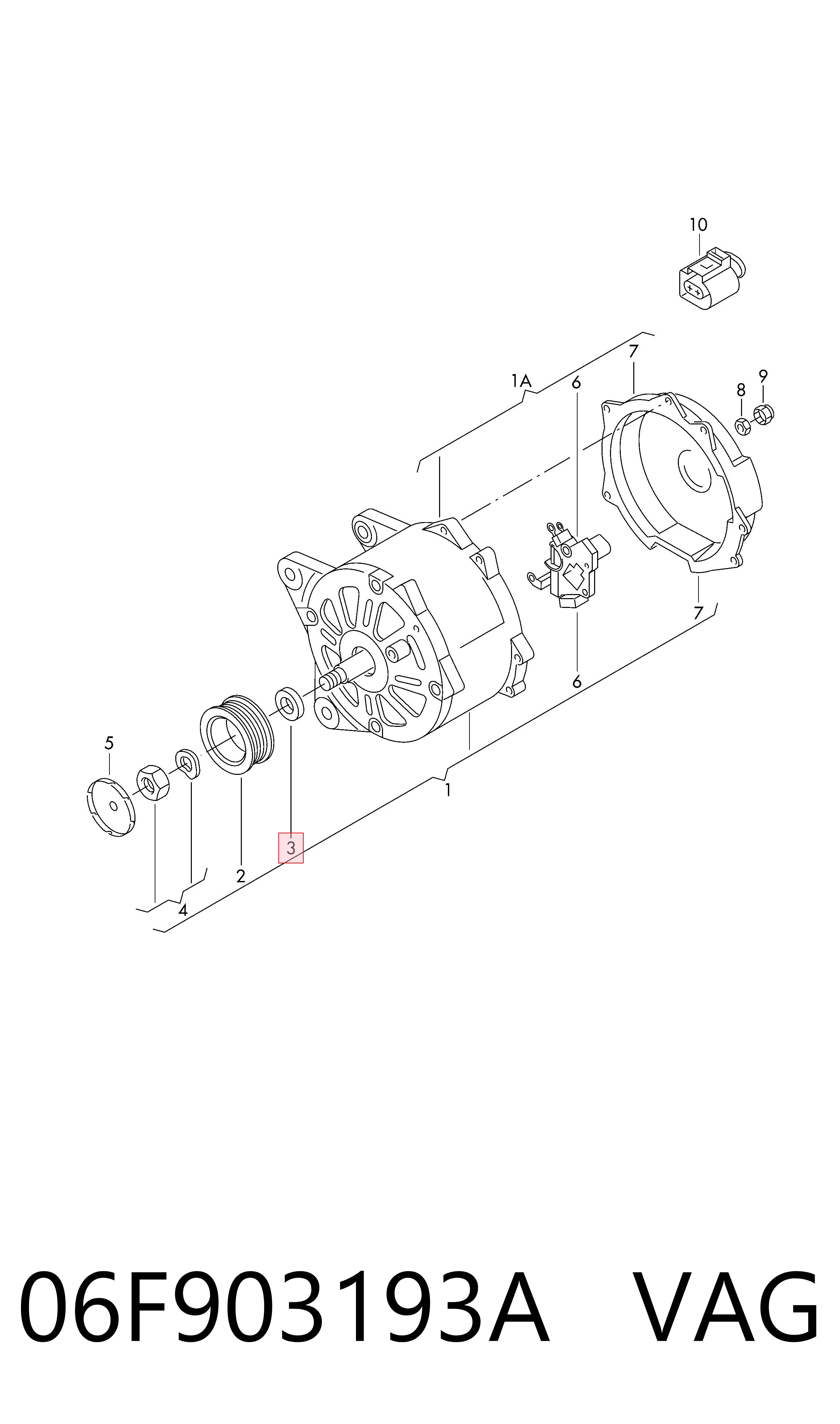 Крышка генератора задняя V836679144 Fendt