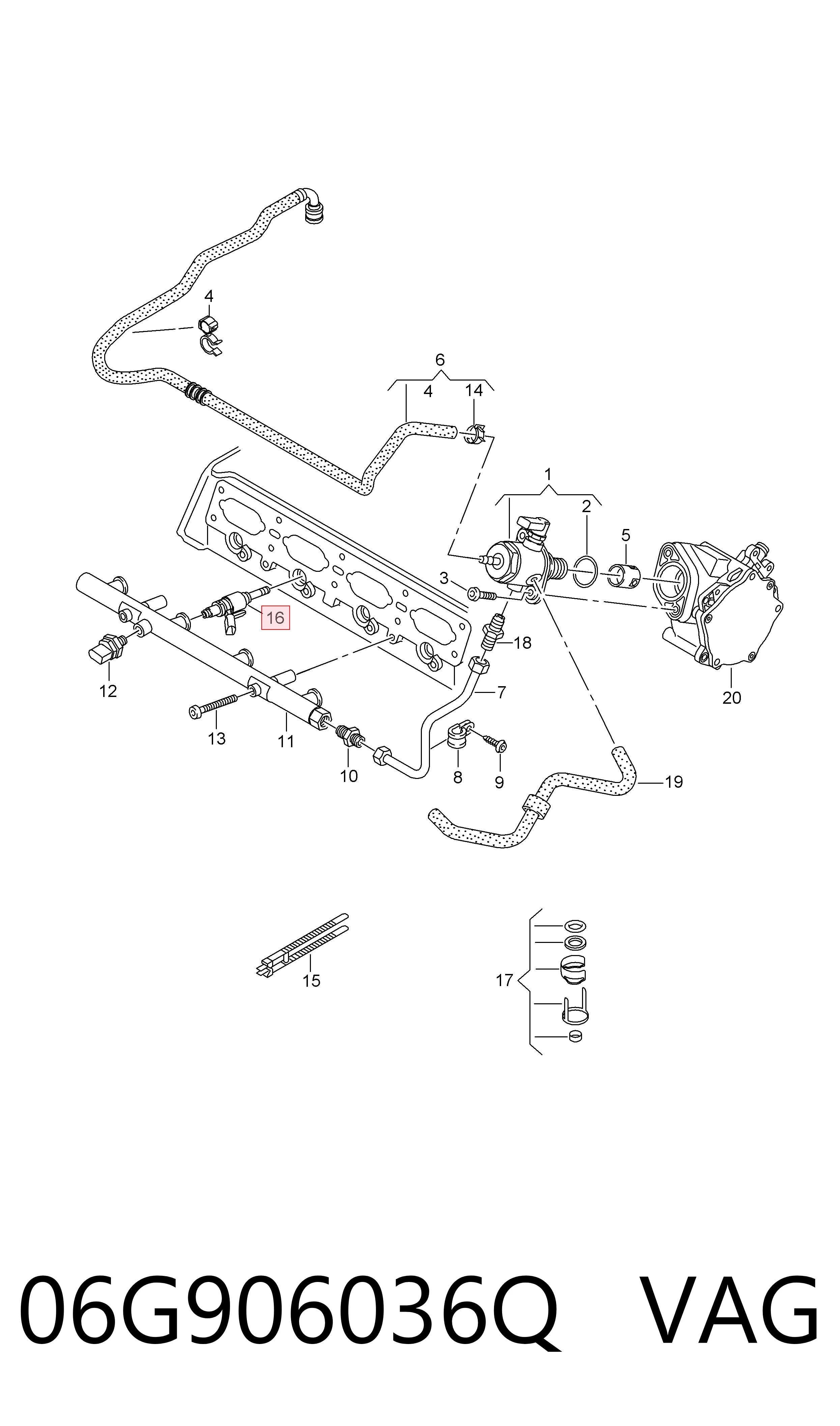 06G906036Q VAG Топливные форсунки