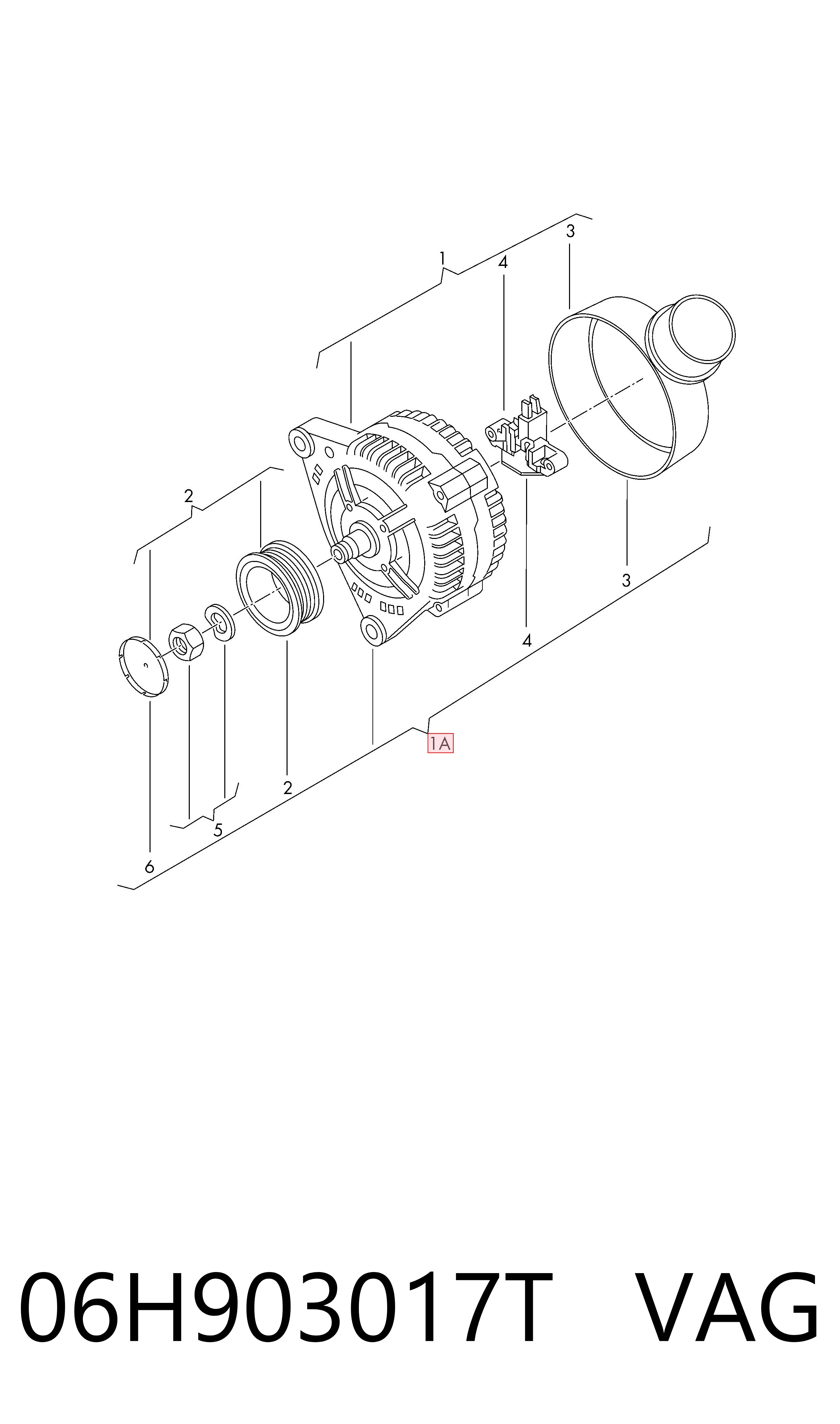 Генератор VAG 06H903017T