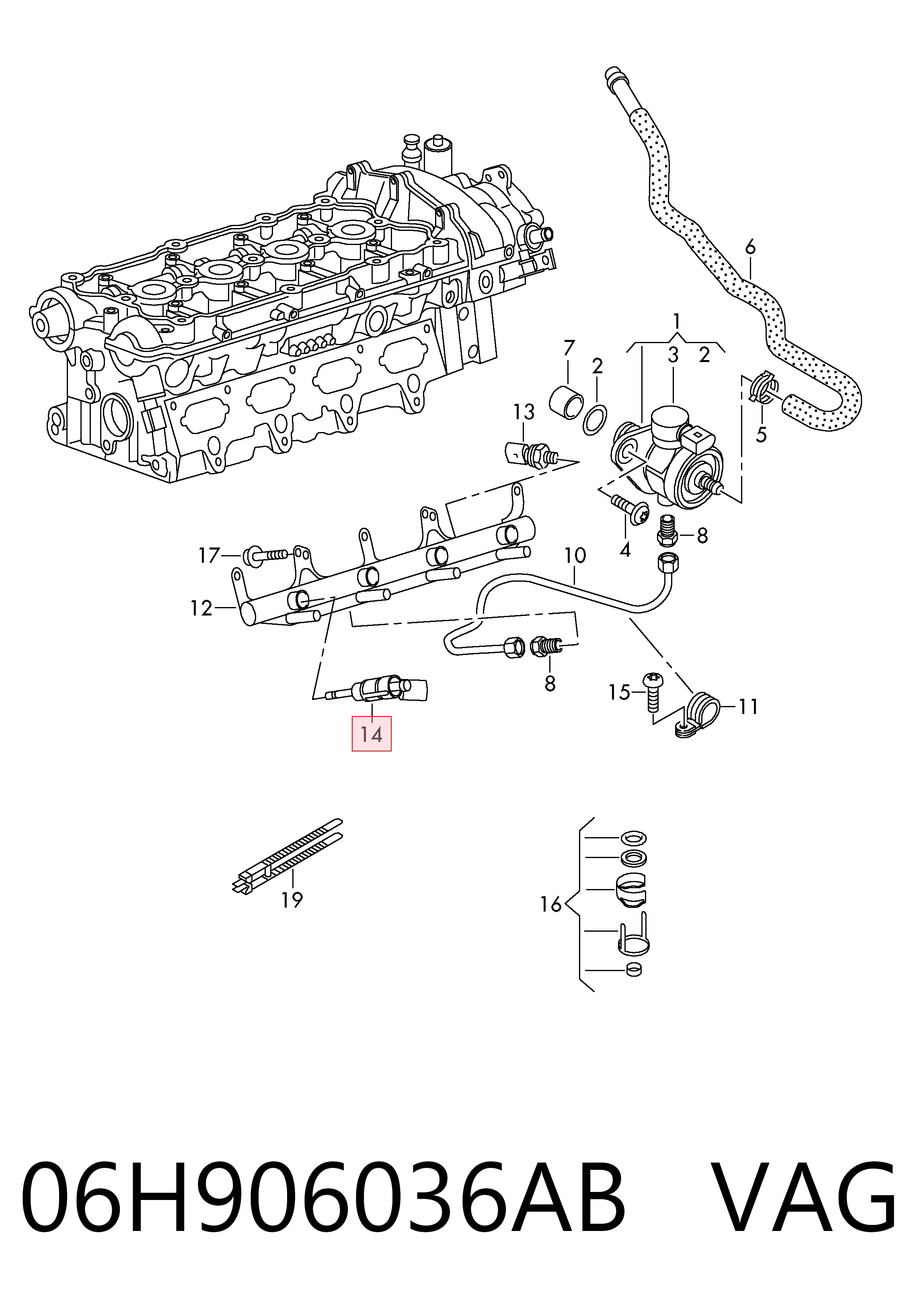 Форсунка инжектора Volkswagen Transporter T6 фургон (SGA, SGH, SHA, SHH) (2015 - 2024) цена, от 25.34 USD