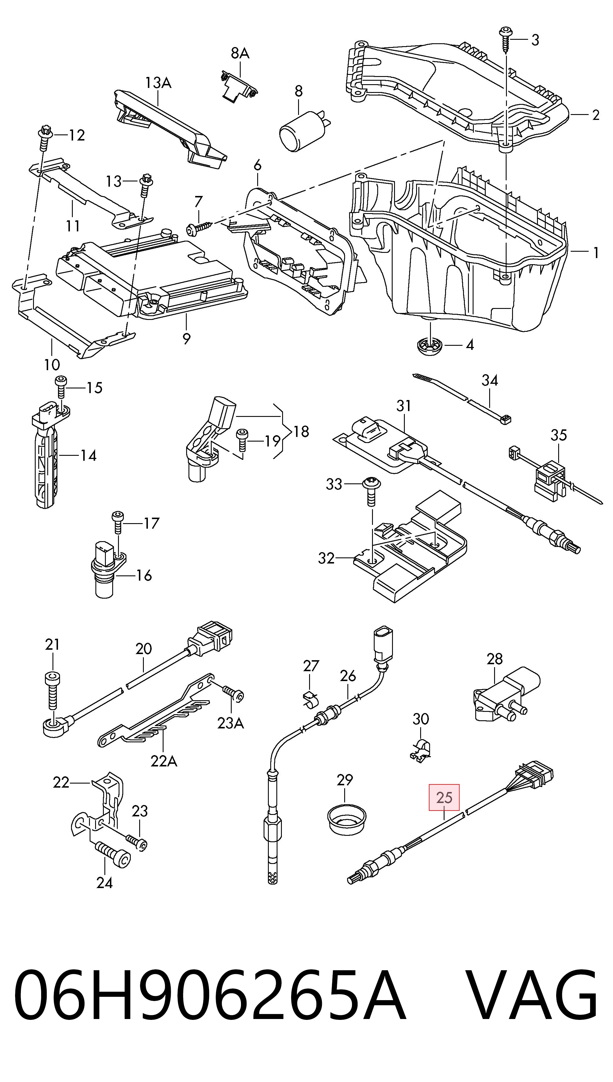 Датчик кислорода на Audi A8 D3 4E2, 4E8