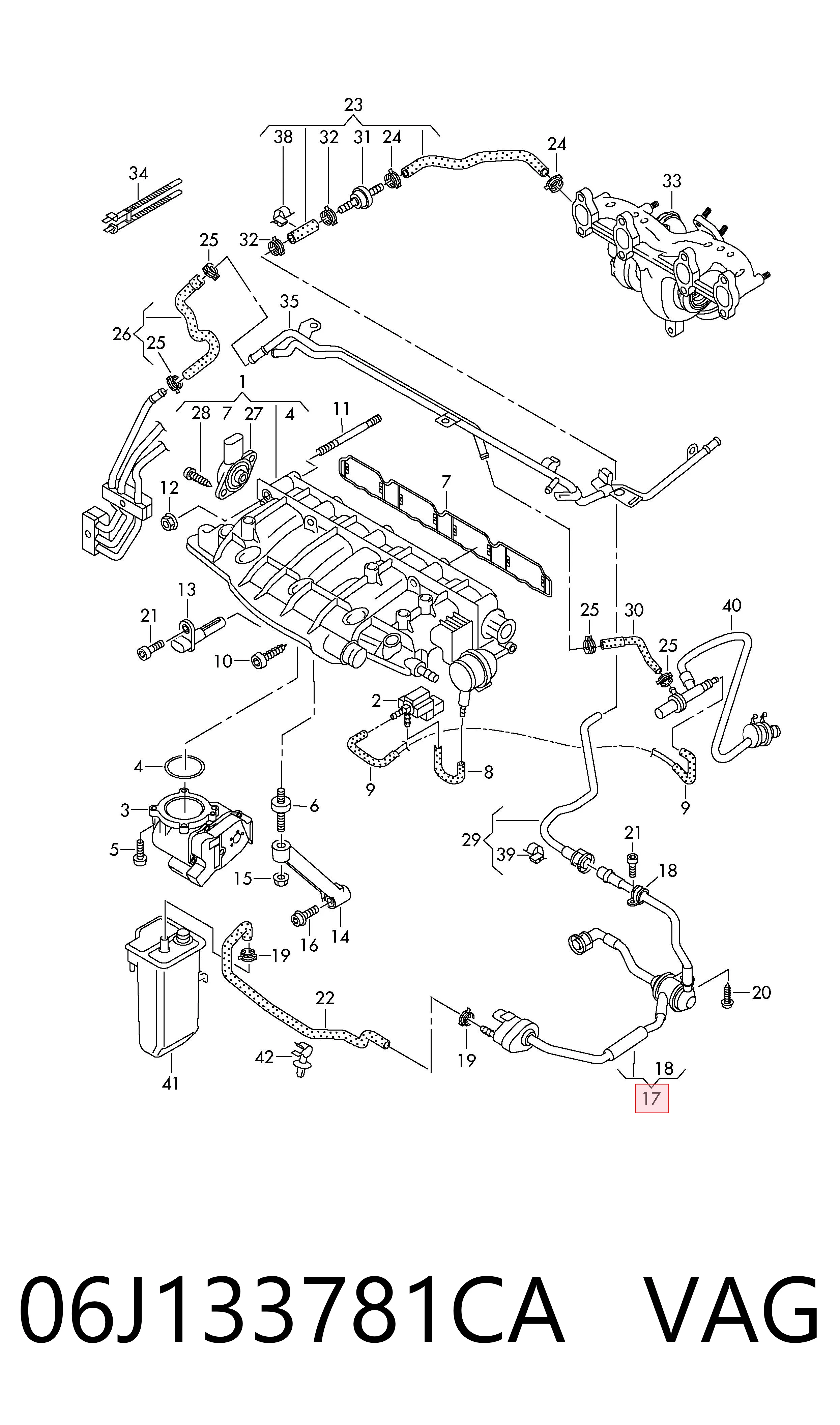 Клапан паров бака Audi A3 хэтчбек (8P1) (2003 - 2012) цена, от 51.30 USD
