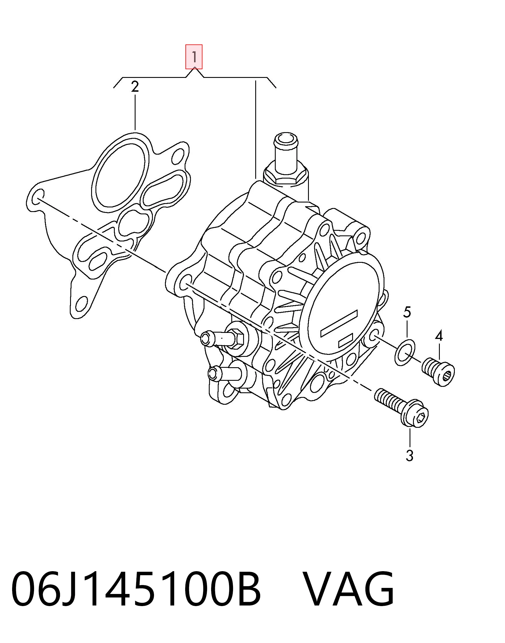 Вакуумный насос Seat Altea XL минивэн (5P5, 5P8) (2006 - 2015) цена, от 22.63 USD