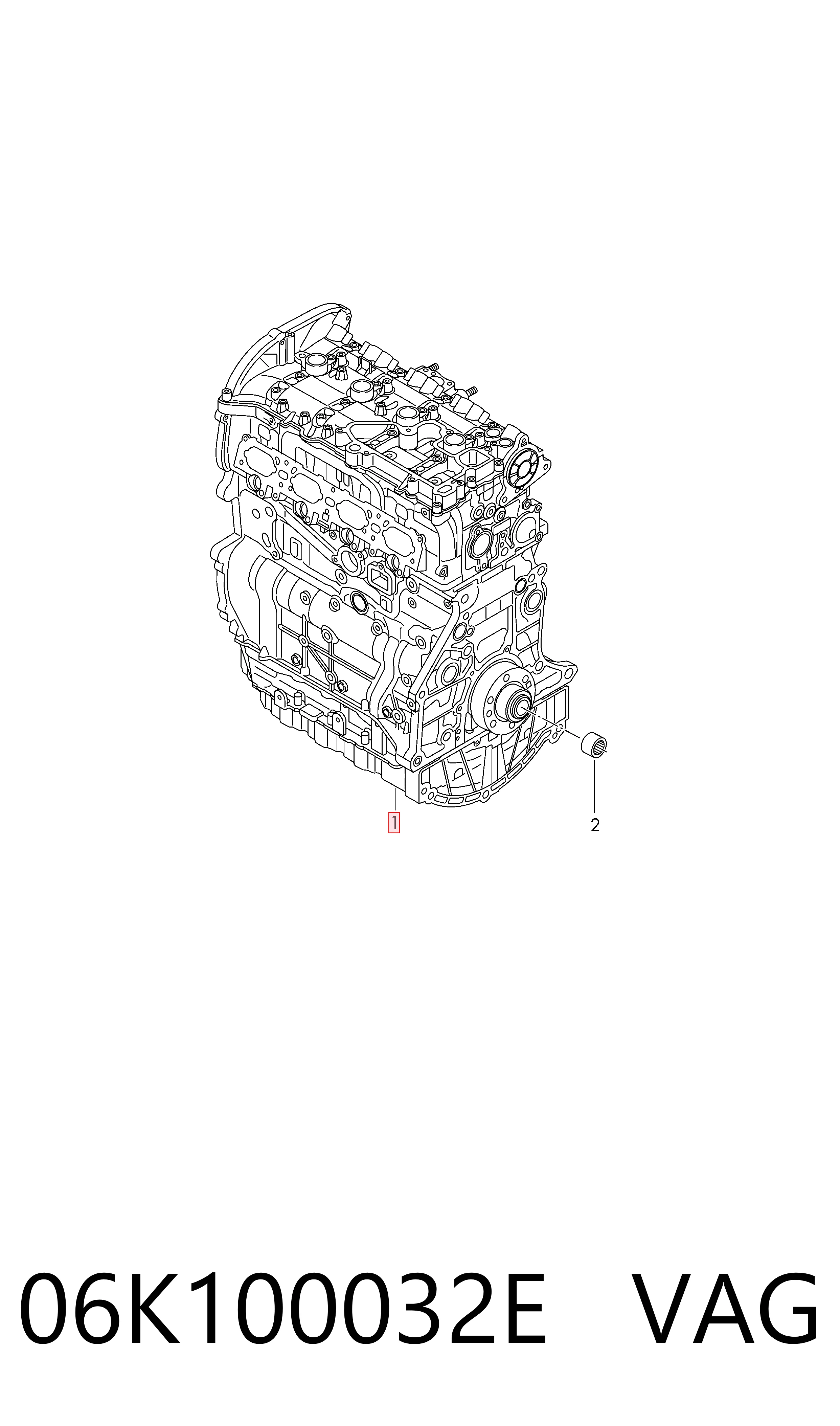 06K100032E VAG Мотор в сборе