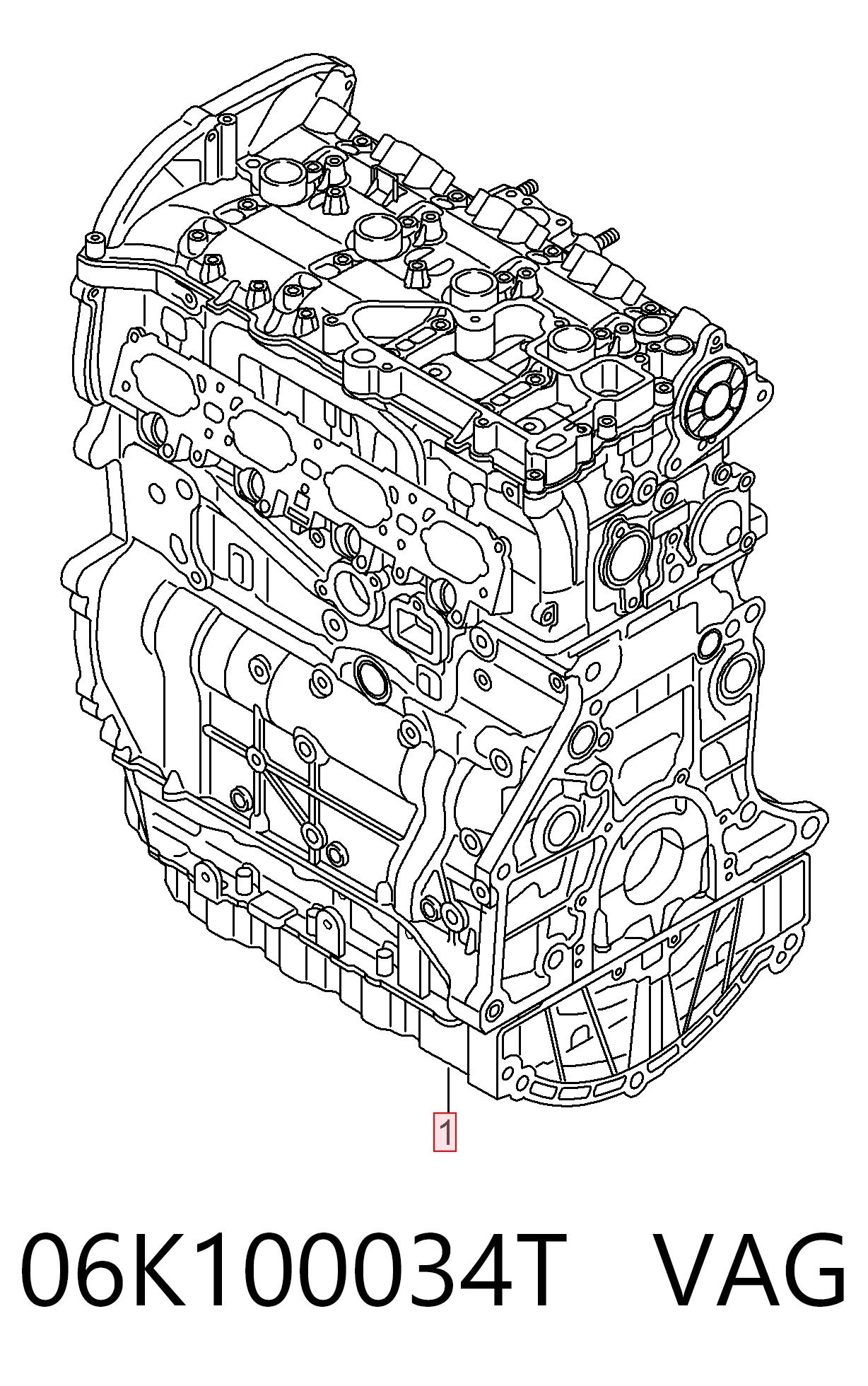 06K100034T VAG Мотор в сборе