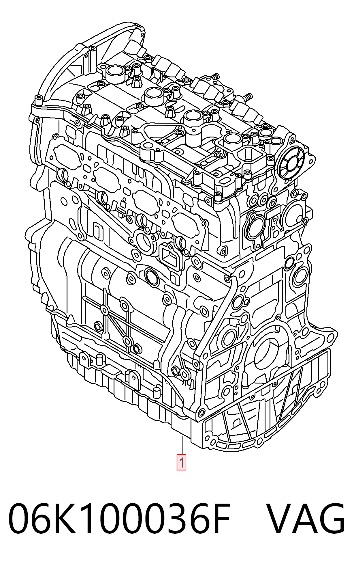06K100036F VAG Мотор в сборе