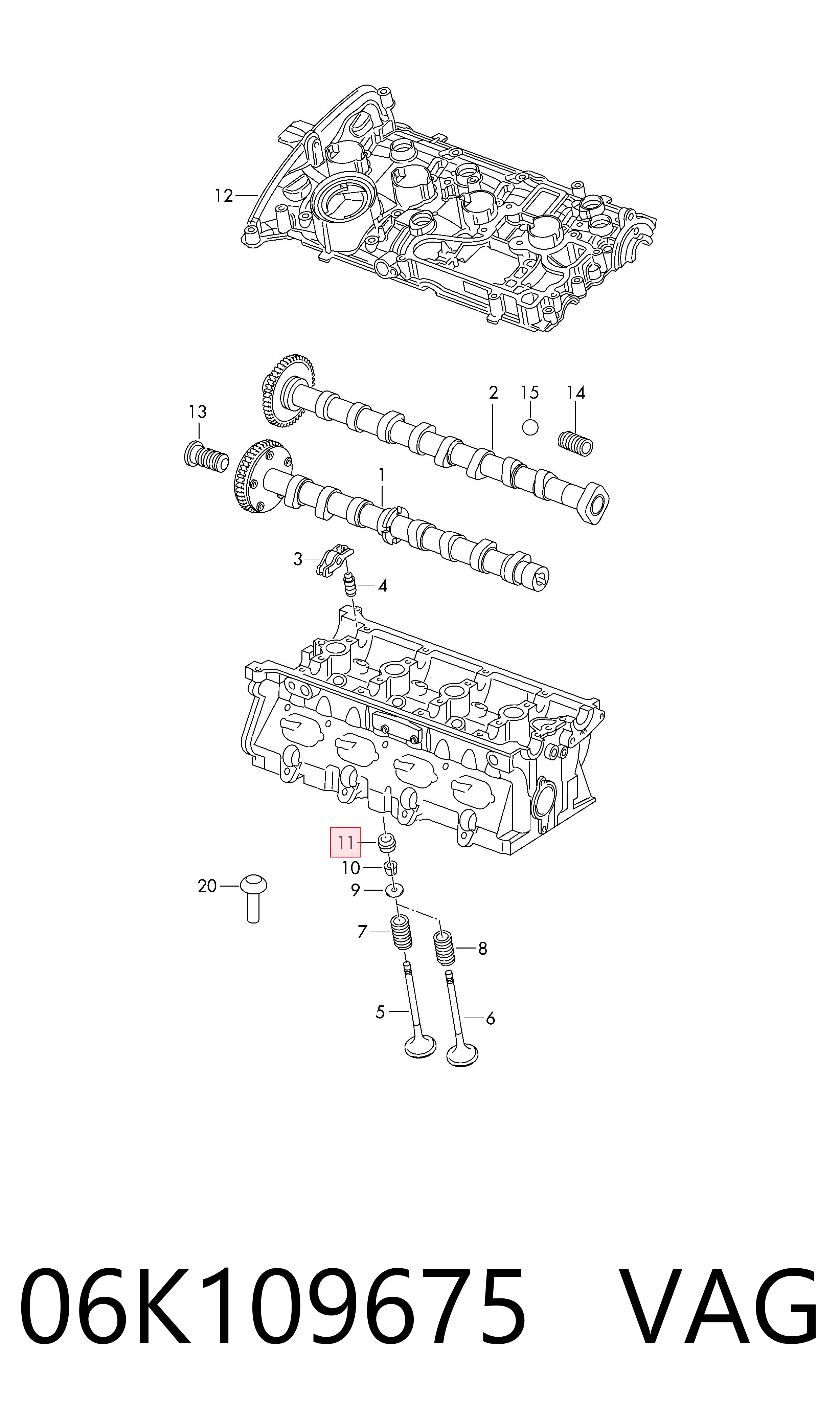 Купить Сальники клапанов Фольксваген Гольф IV 1J1