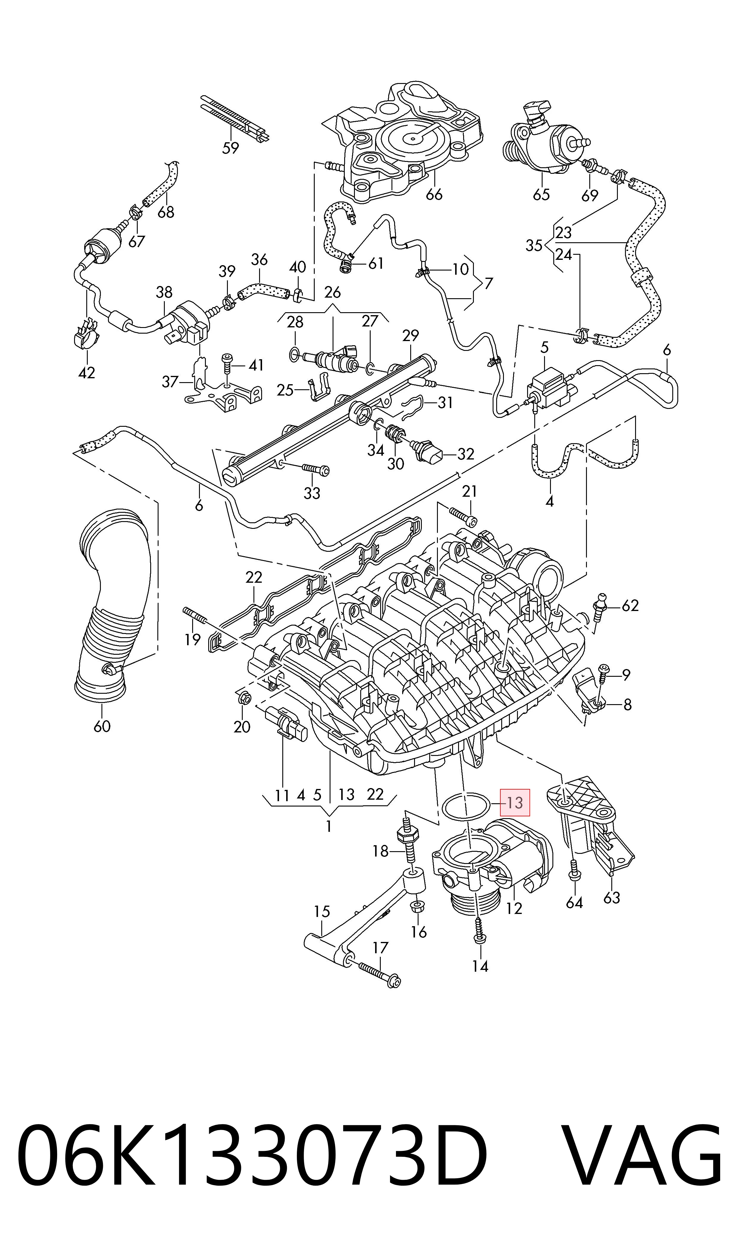  VAG 06K133073D цена, от 7.02 USD