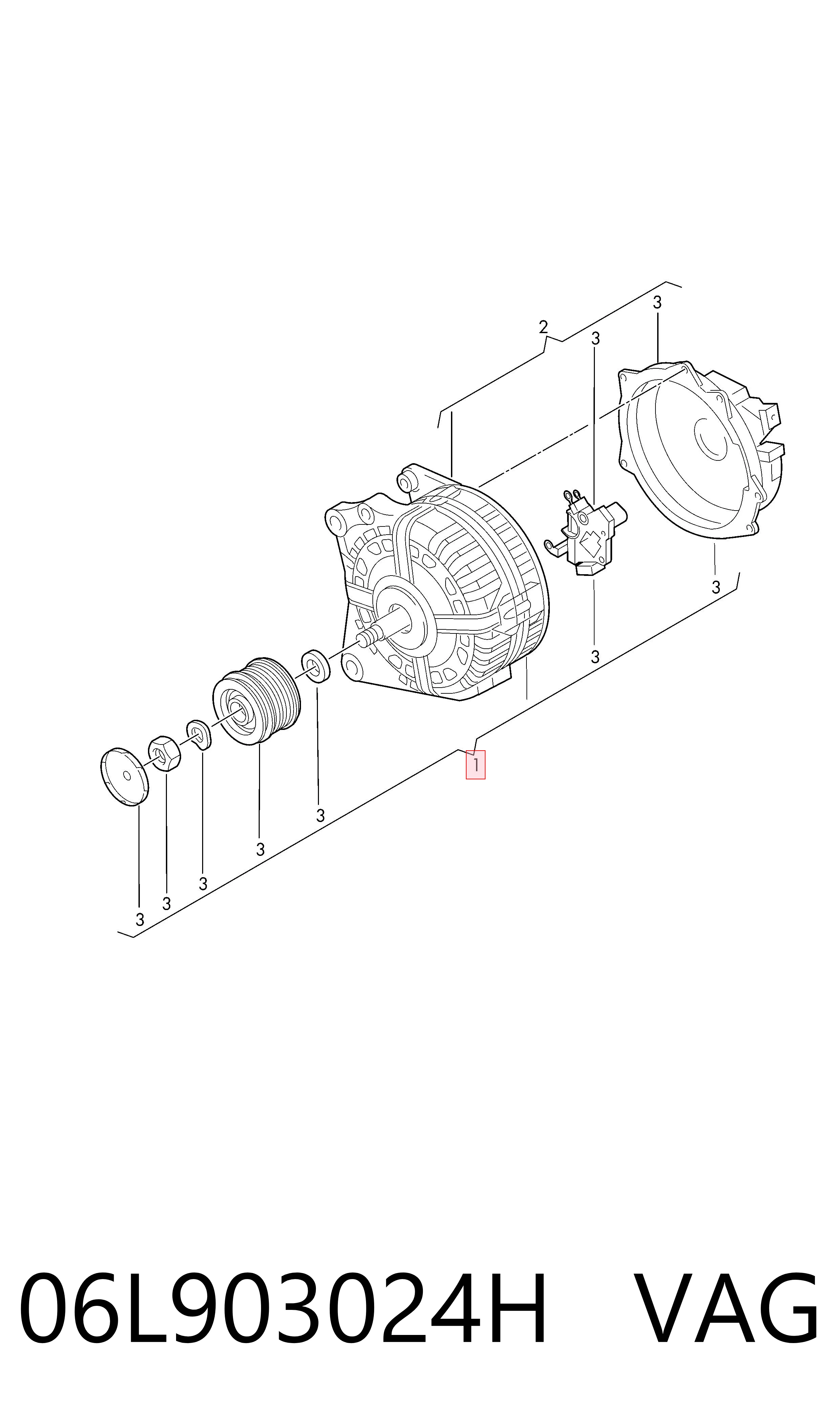 1042118694 Mitsubishi Генератор автомобильный