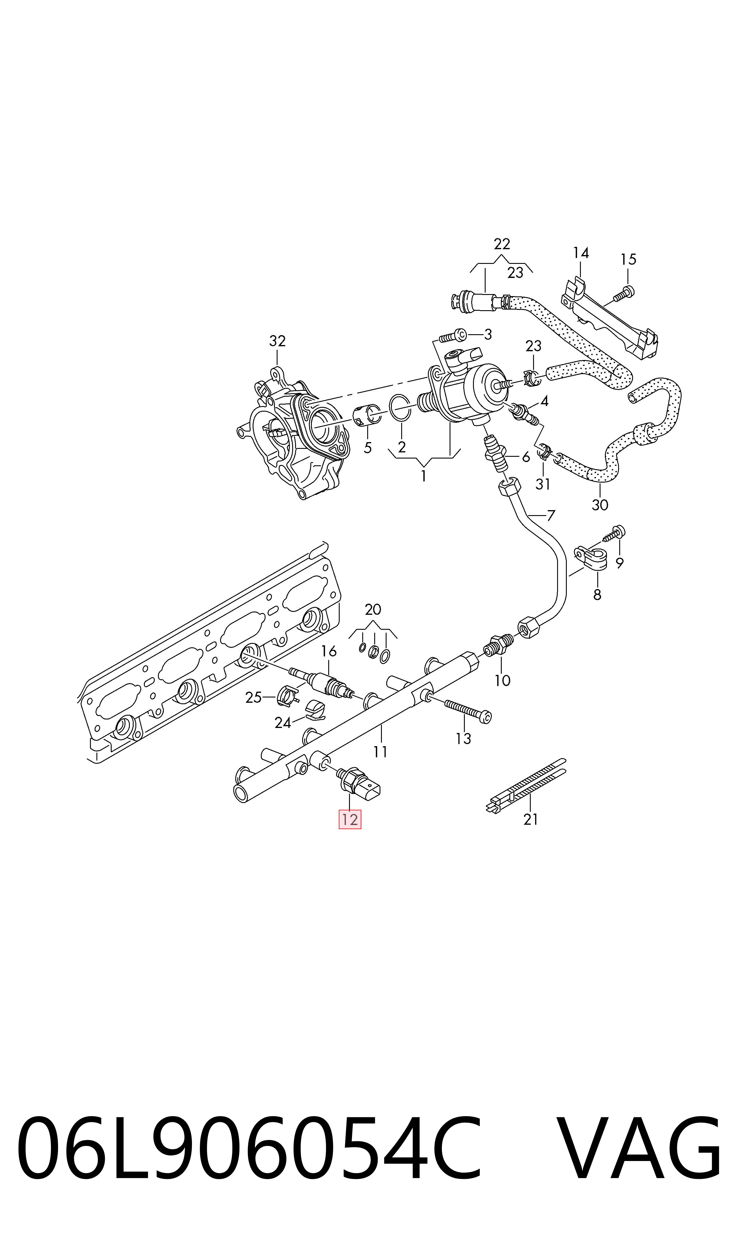 06L906054C VAG Манометры
