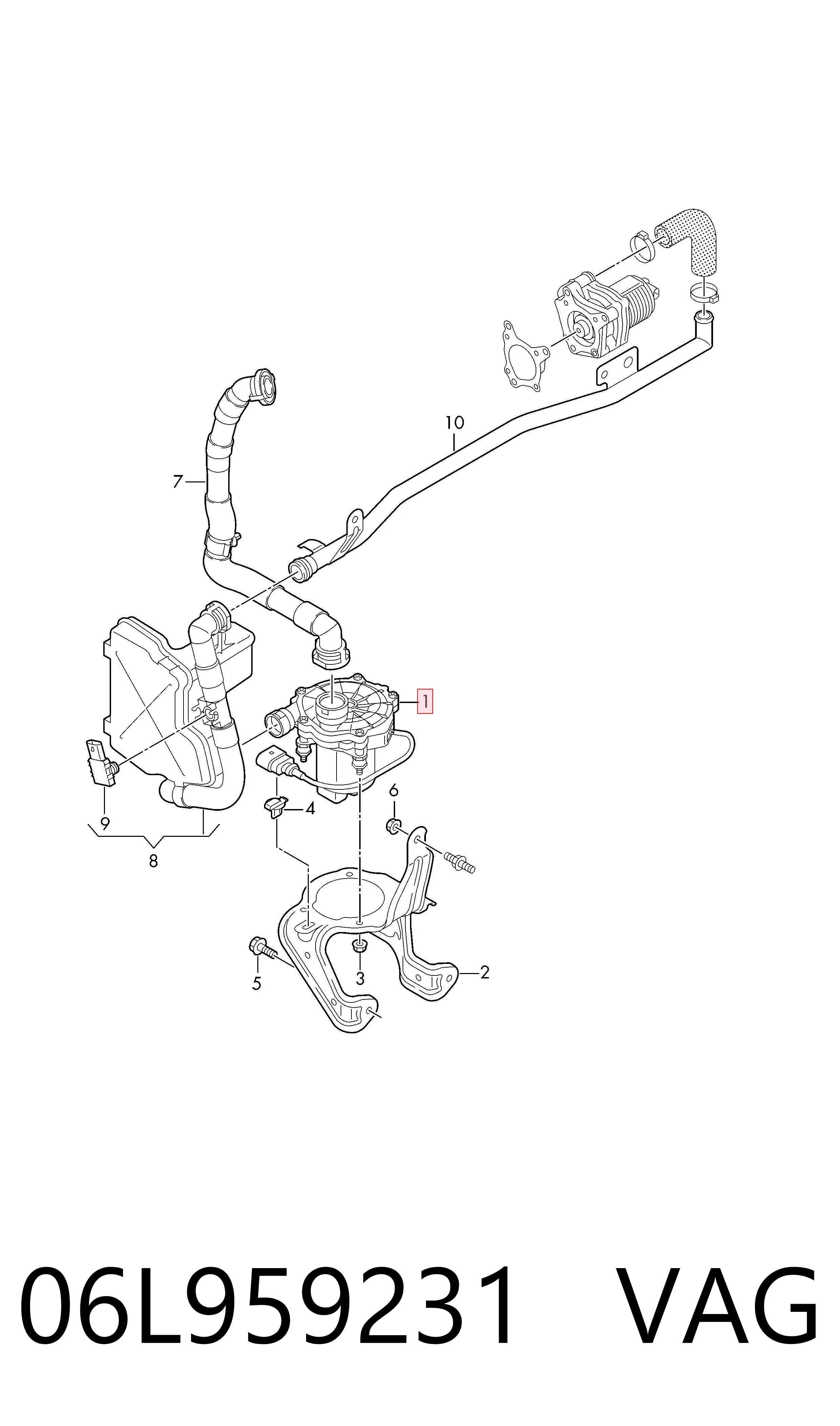 06L959231 VAG Насос воздушный