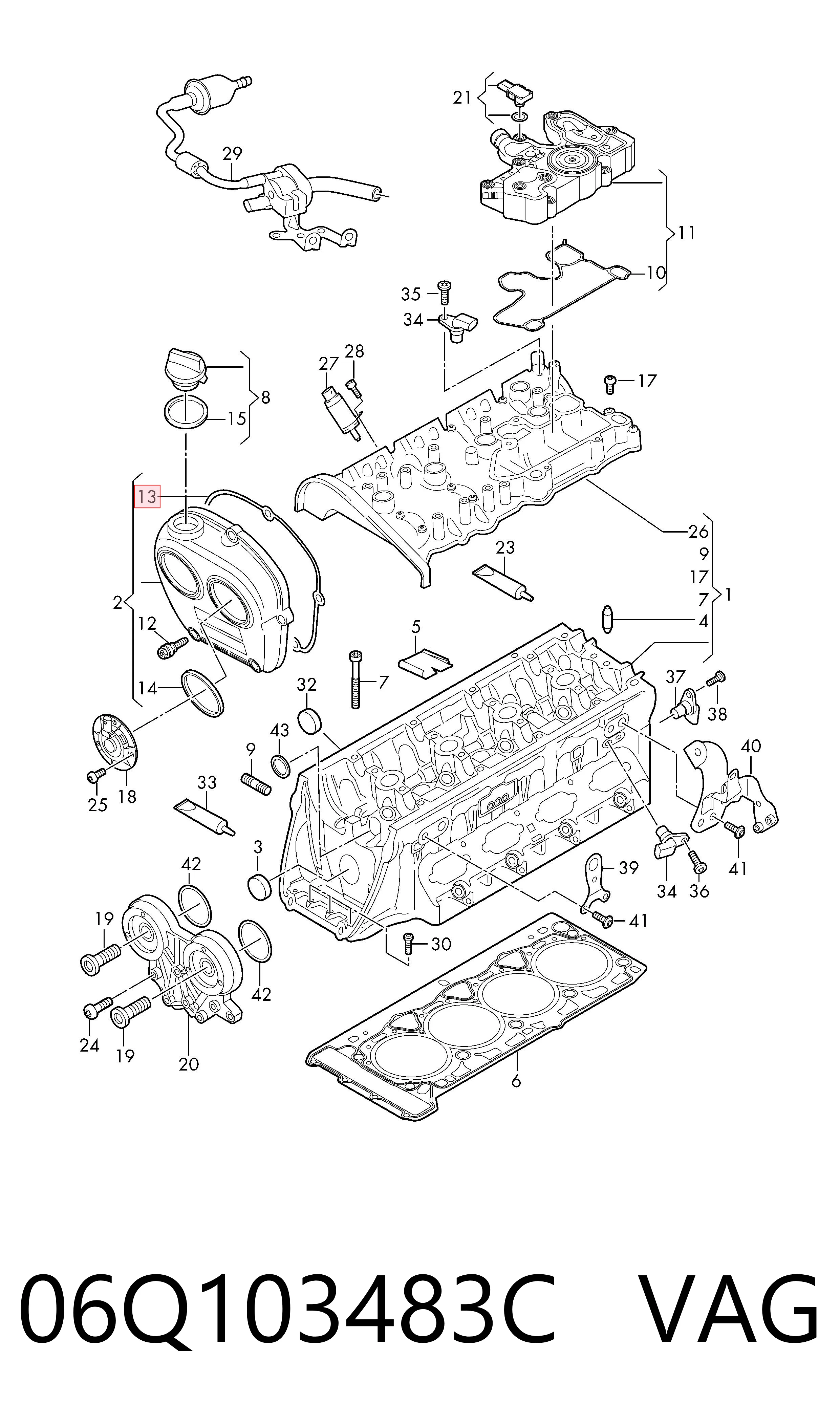  VAG 06Q103483C цена, от 32.32 USD