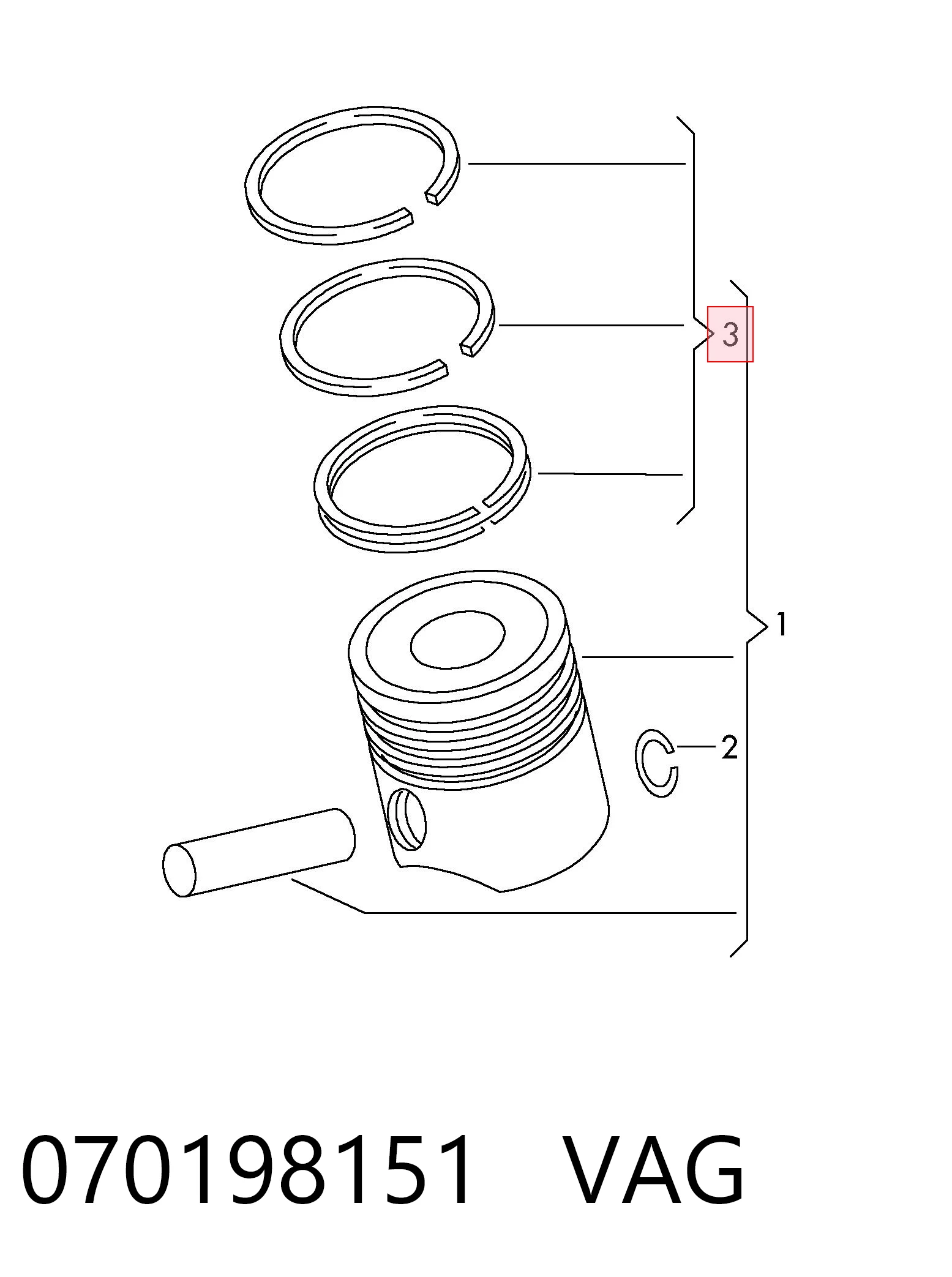 Кольца поршневые STD на 1 цилиндр Mopart 025641050 цена, от 9.97 USD